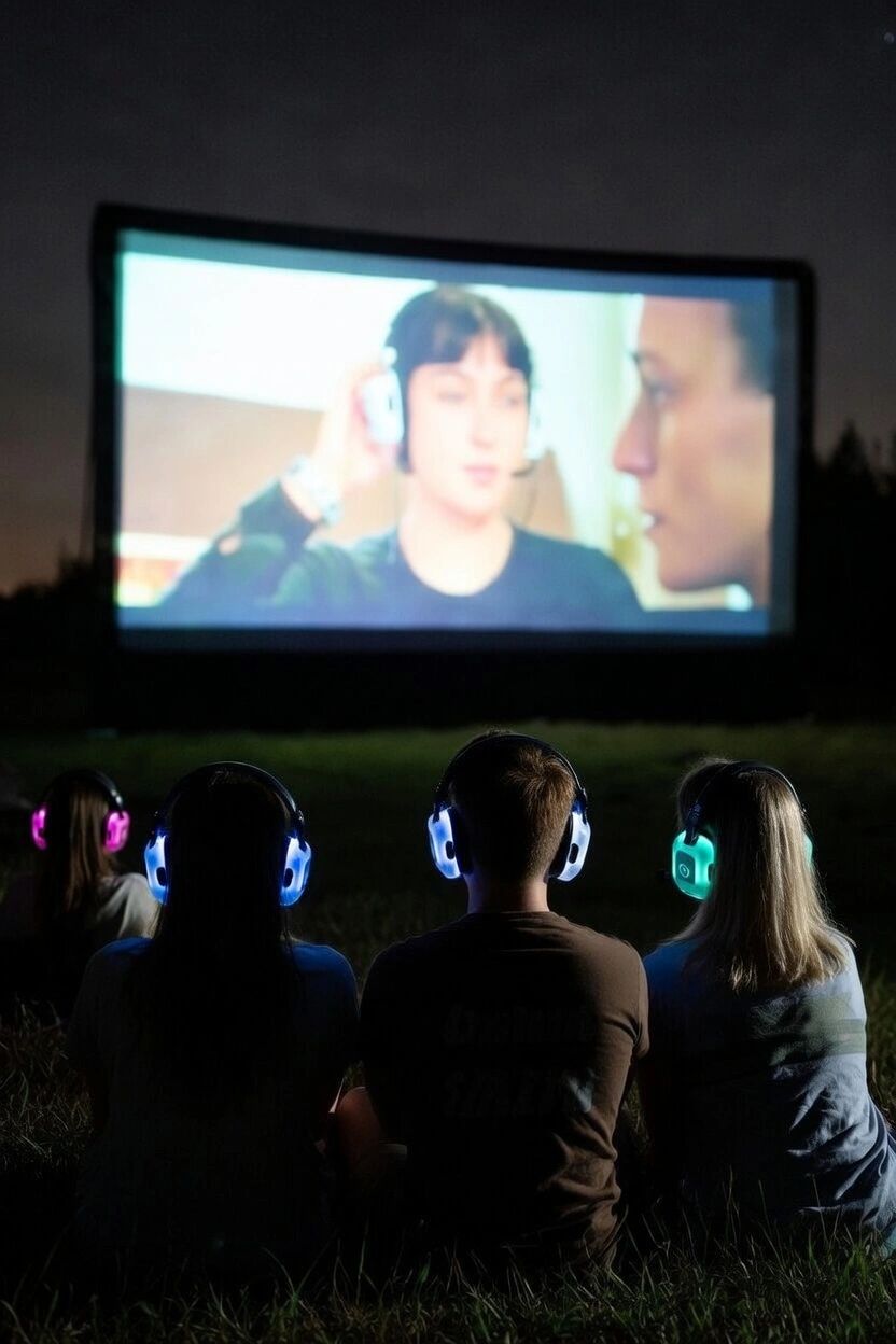 How to Host a Silent Cinema or Outdoor Movie Night photo for SE2 Silent Disco