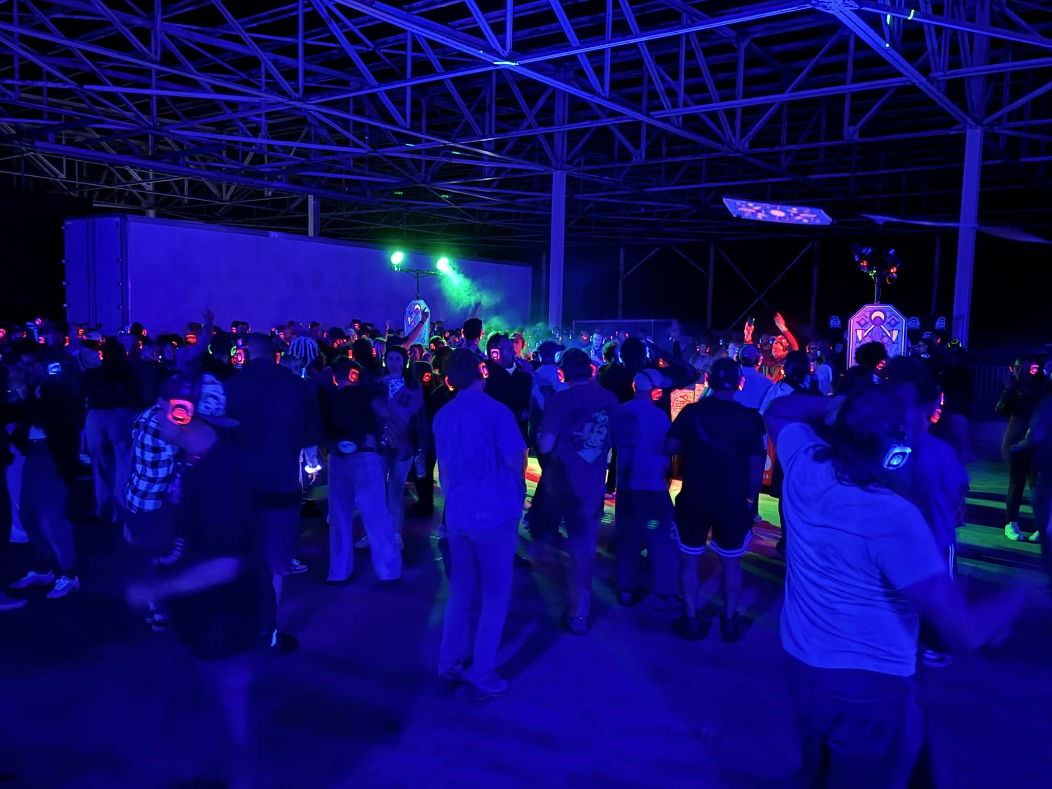 SE2 Silent Disco photo showing an SE2 Silent Disco event moment with website gallery moment, asset 0GK626.