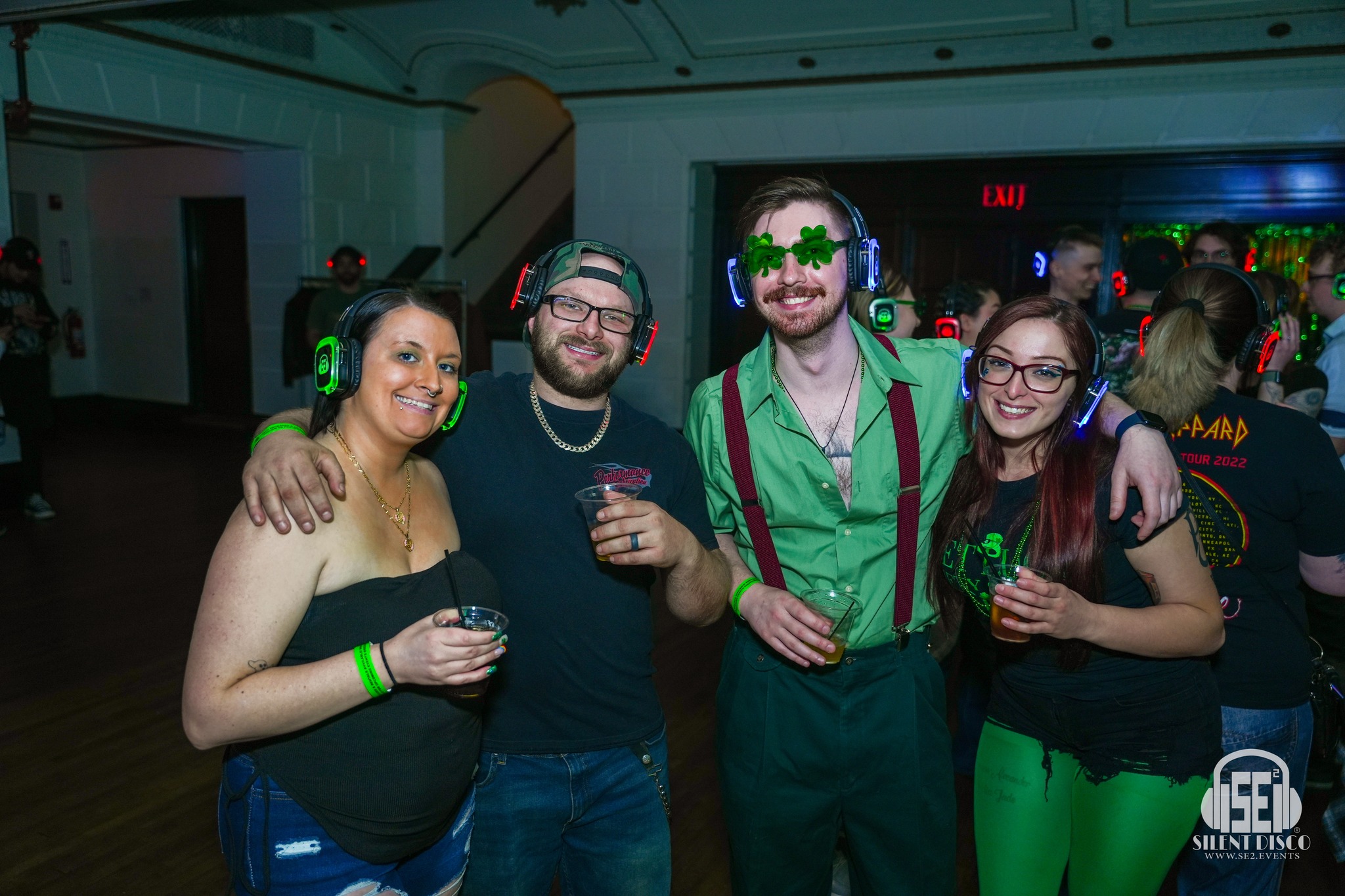 SE2 Silent Disco guests at 500 Pearl in Buffalo.