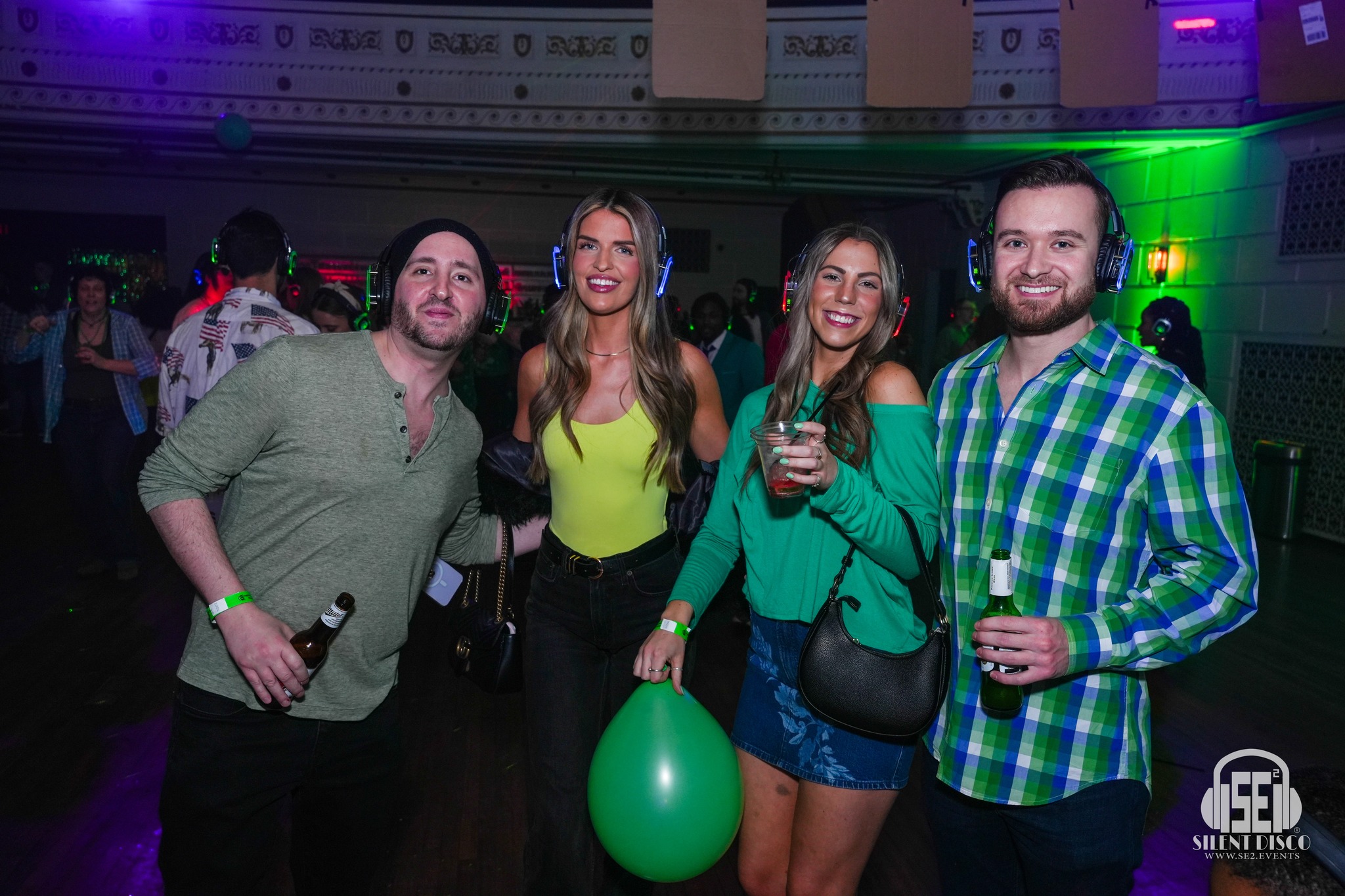 SE2 Silent Disco guests at 500 Pearl in Buffalo.
