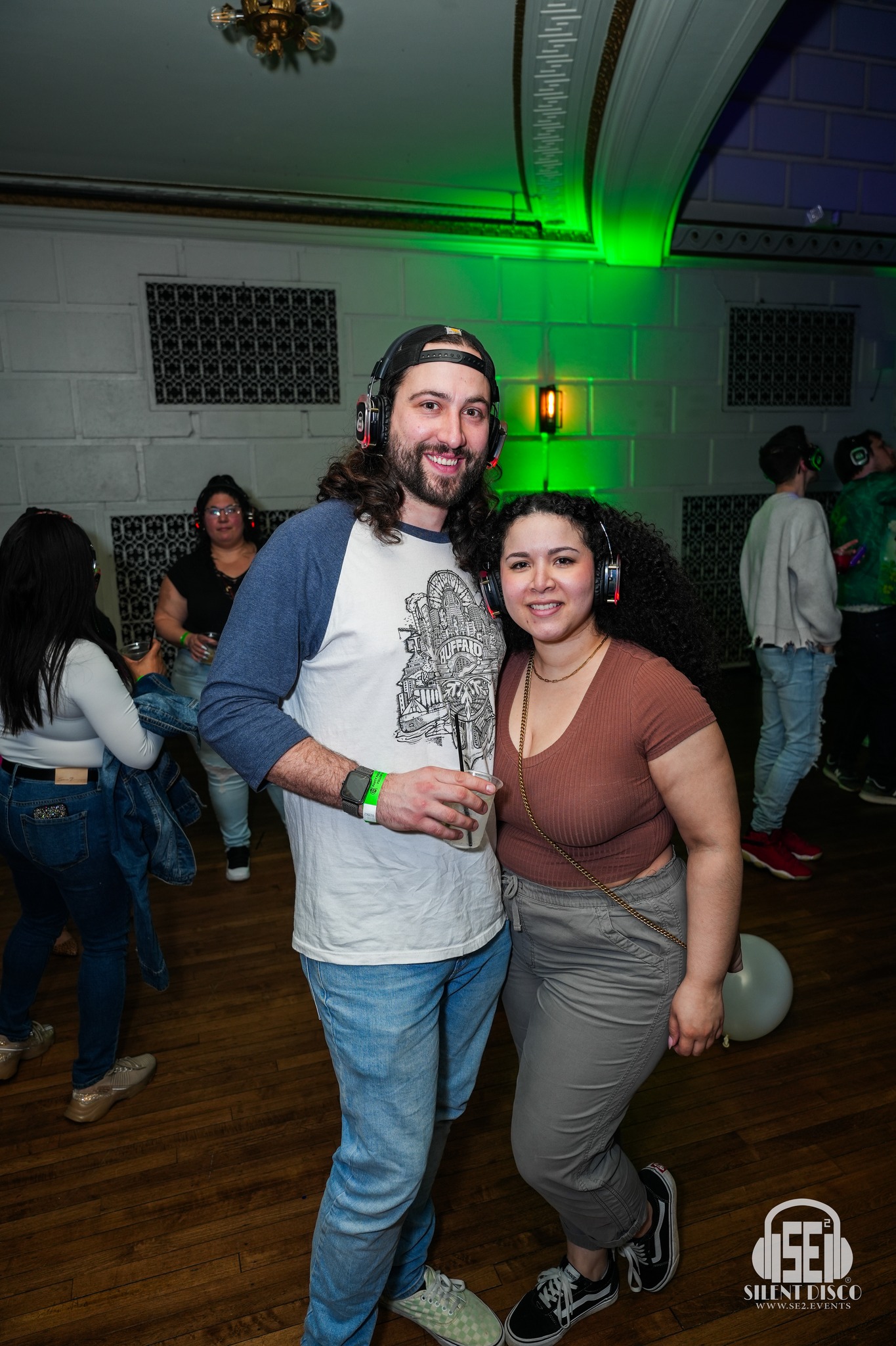 SE2 Silent Disco guests at 500 Pearl in Buffalo.