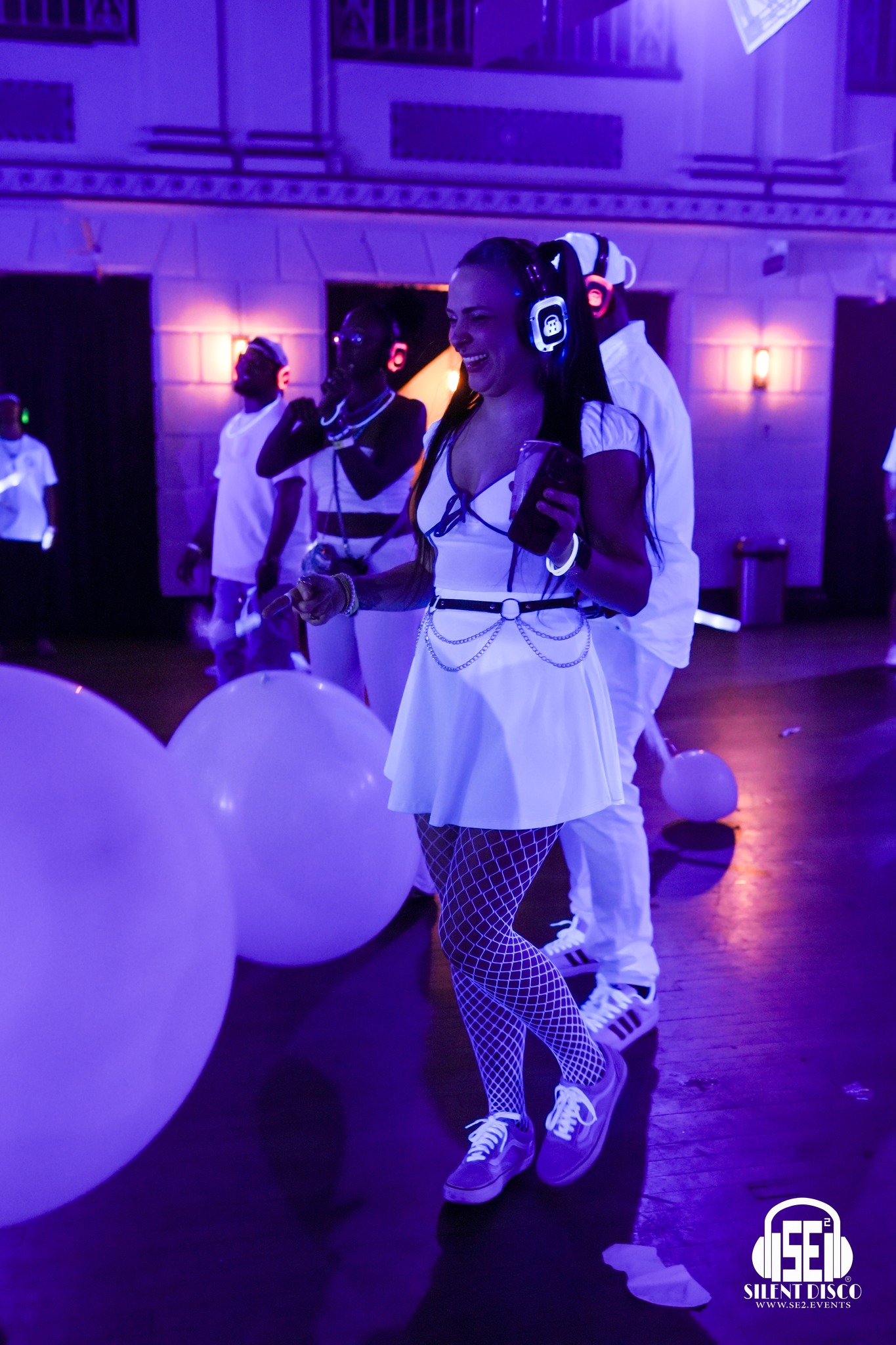 SE2 Silent Disco guests at 500 Pearl in Buffalo.