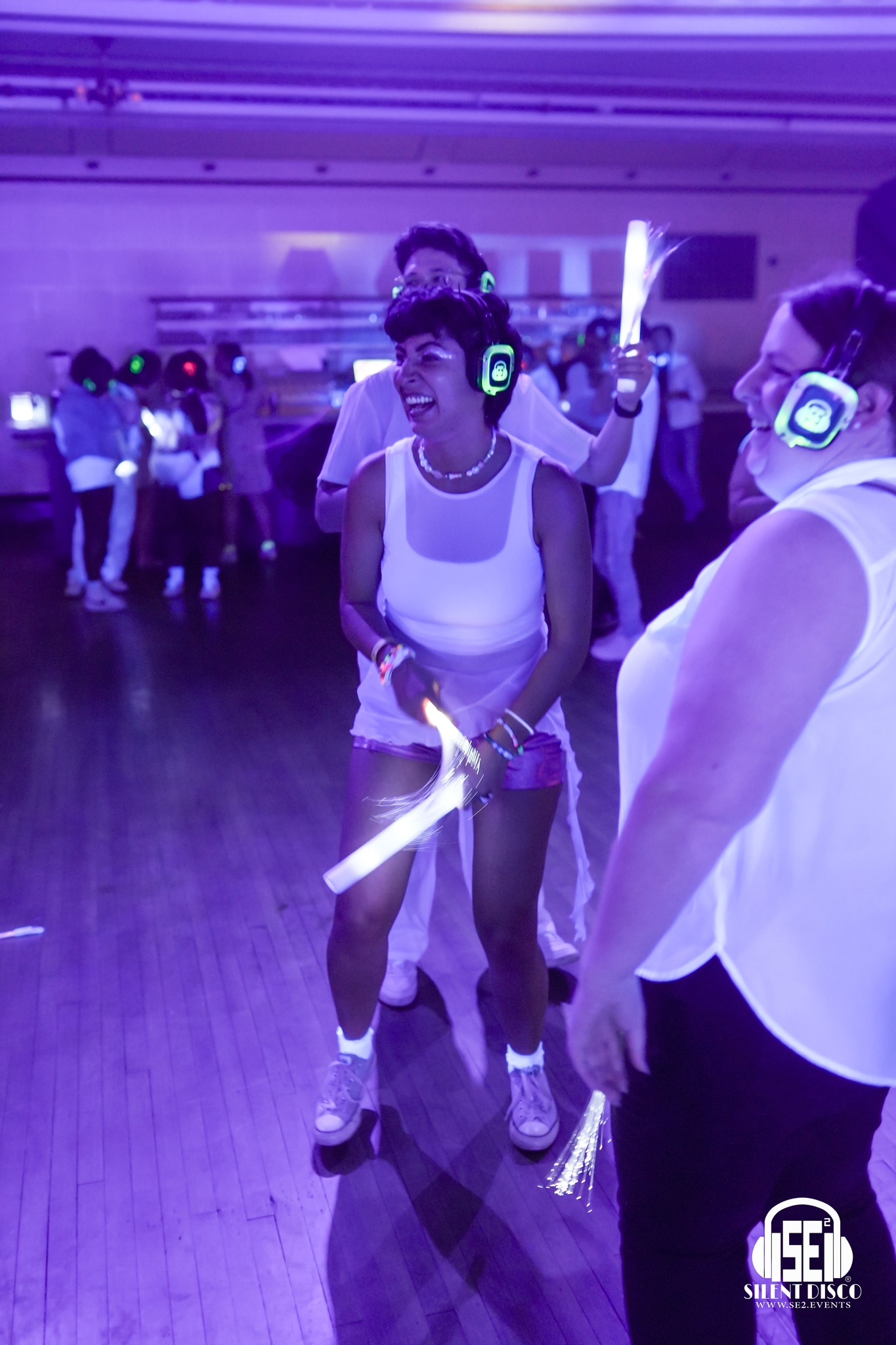 SE2 Silent Disco guests at 500 Pearl in Buffalo.
