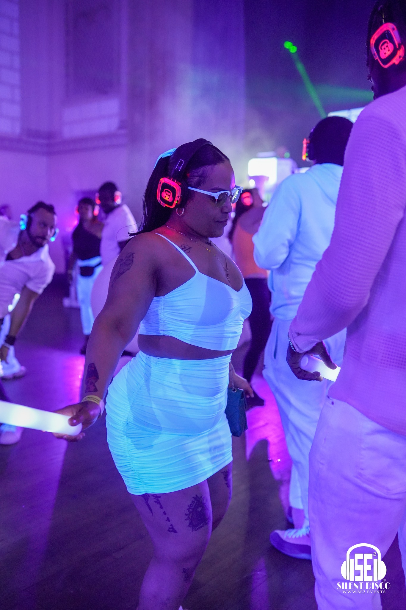 SE2 Silent Disco guests at 500 Pearl in Buffalo.