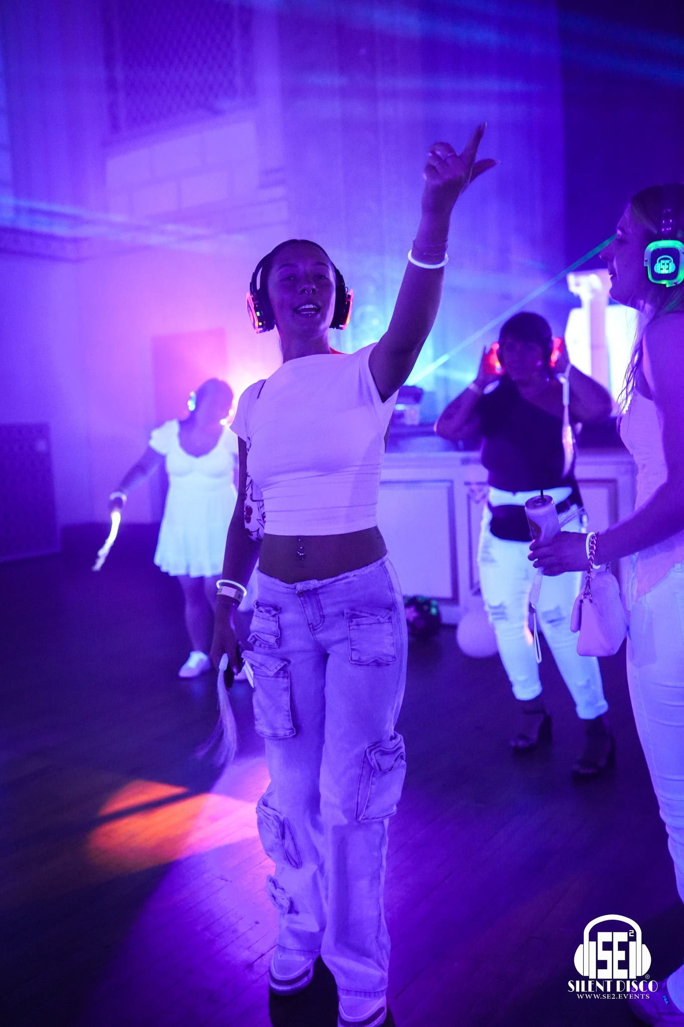 SE2 Silent Disco guests at 500 Pearl in Buffalo.