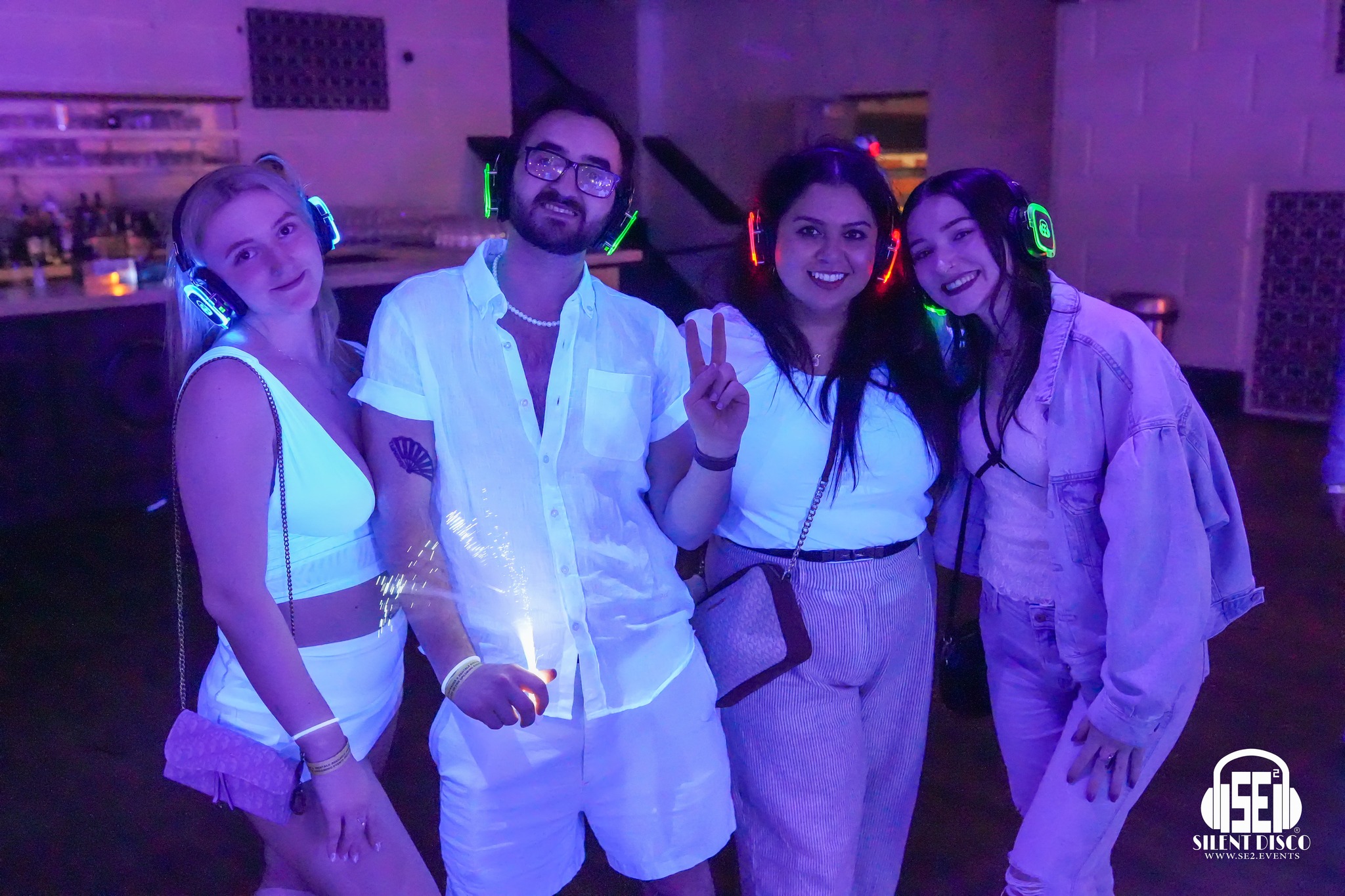 SE2 Silent Disco guests at 500 Pearl in Buffalo.