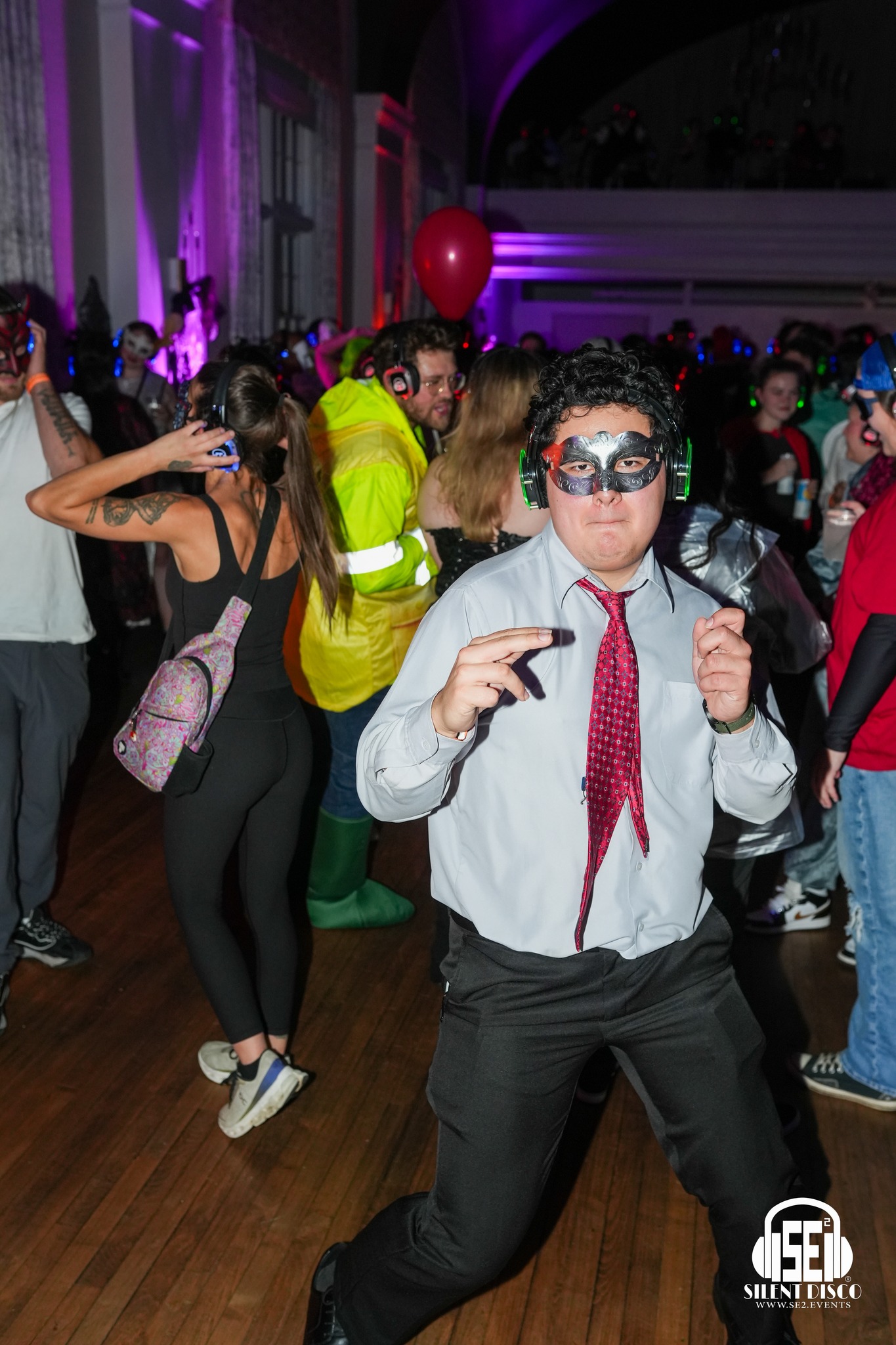 SE2 Silent Disco guests at 500 Pearl in Buffalo.