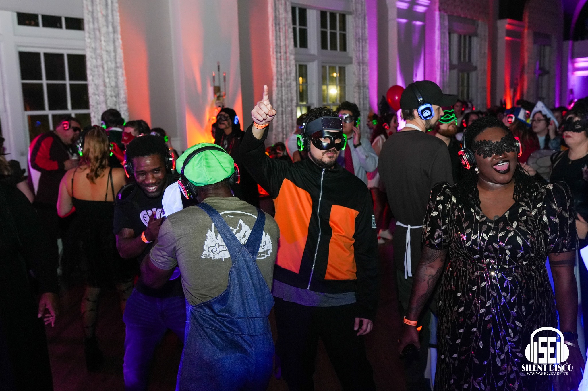 SE2 Silent Disco guests at 500 Pearl in Buffalo.