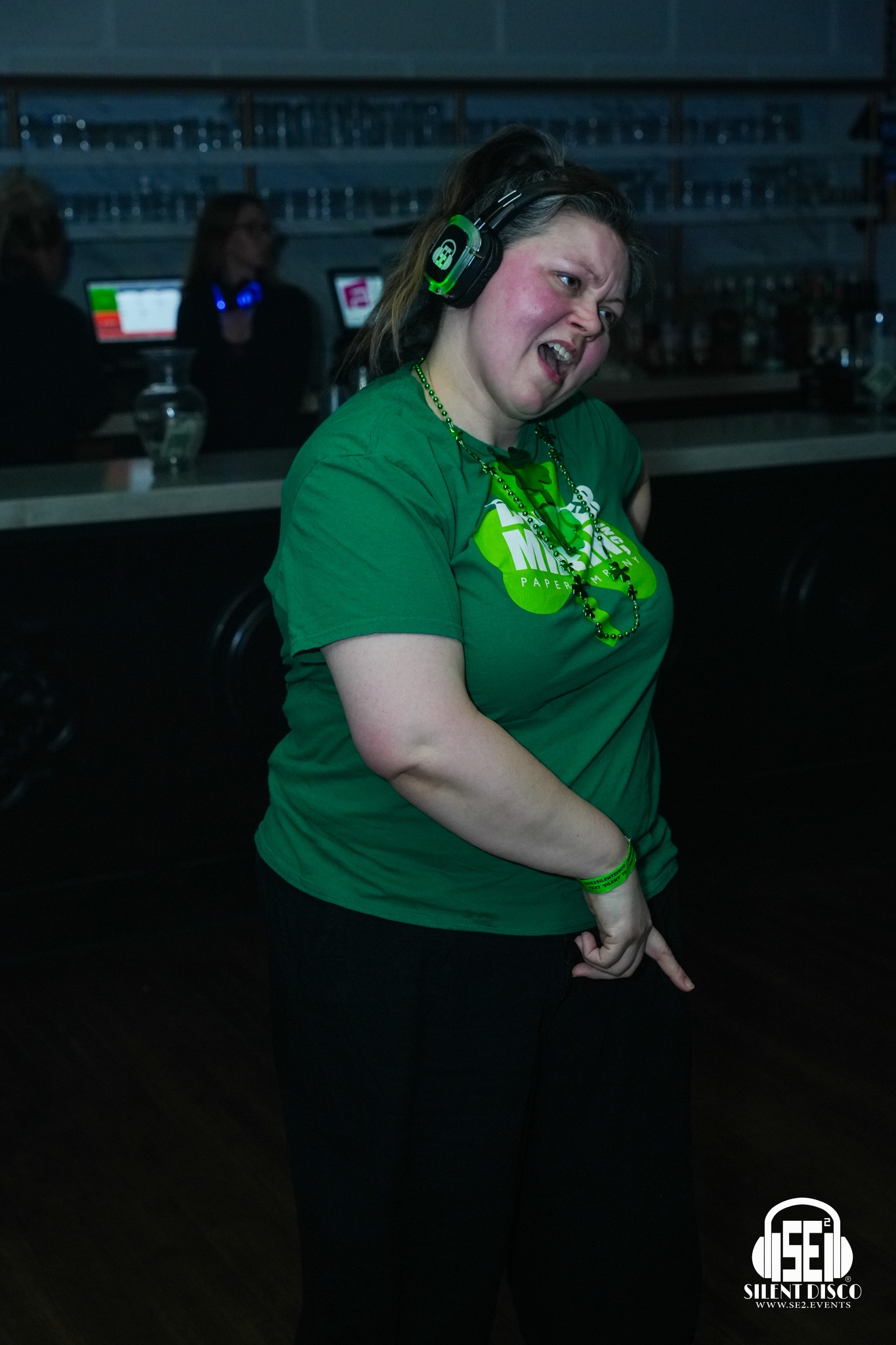 SE2 Silent Disco guests at 500 Pearl in Buffalo.