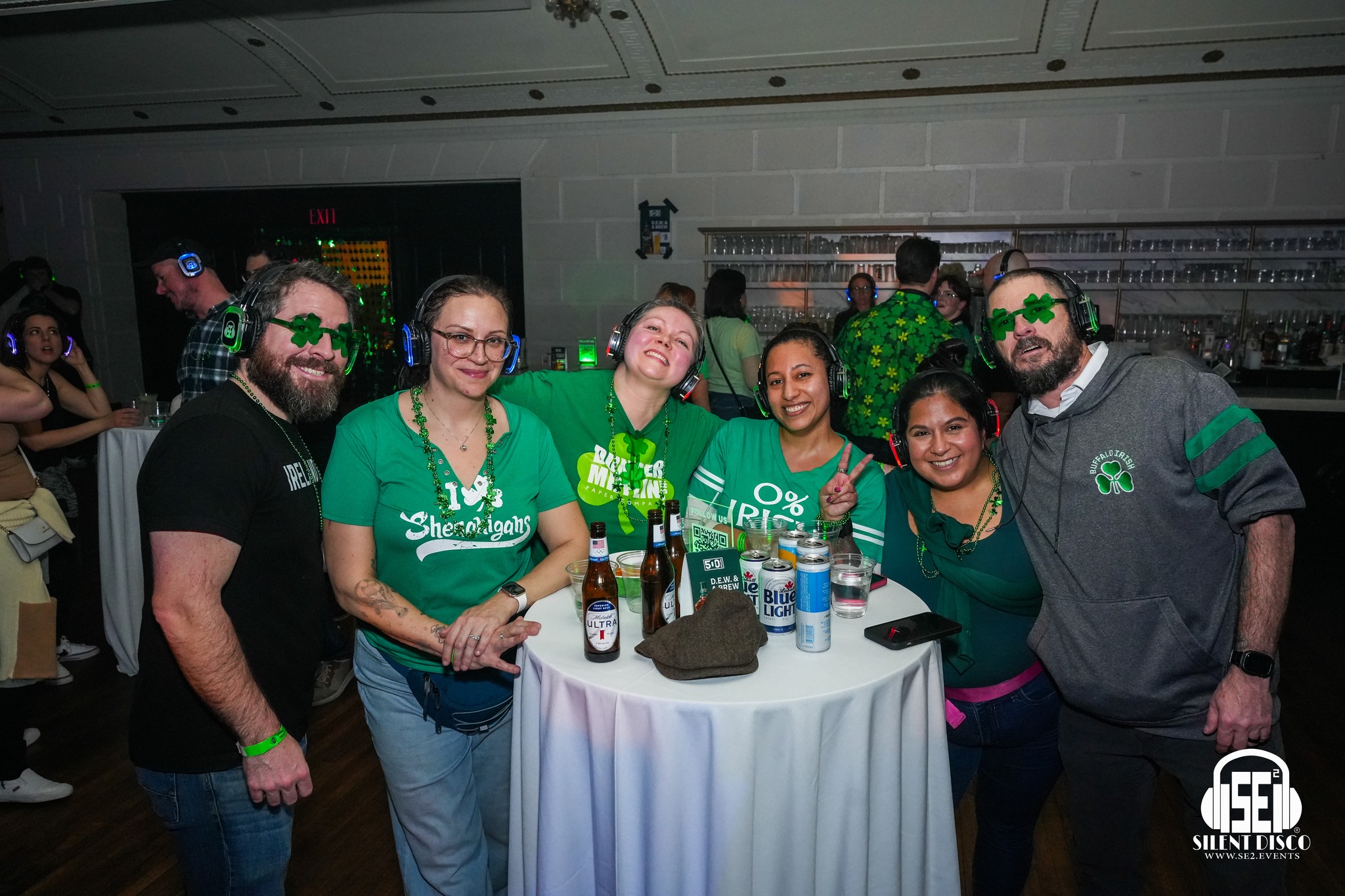 SE2 Silent Disco guests at 500 Pearl in Buffalo.