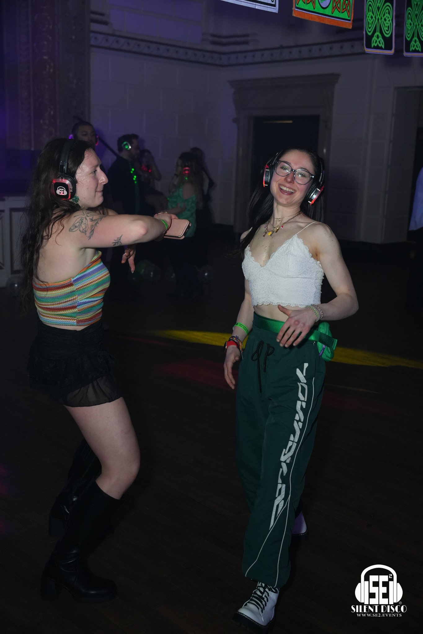 SE2 Silent Disco guests at 500 Pearl in Buffalo.
