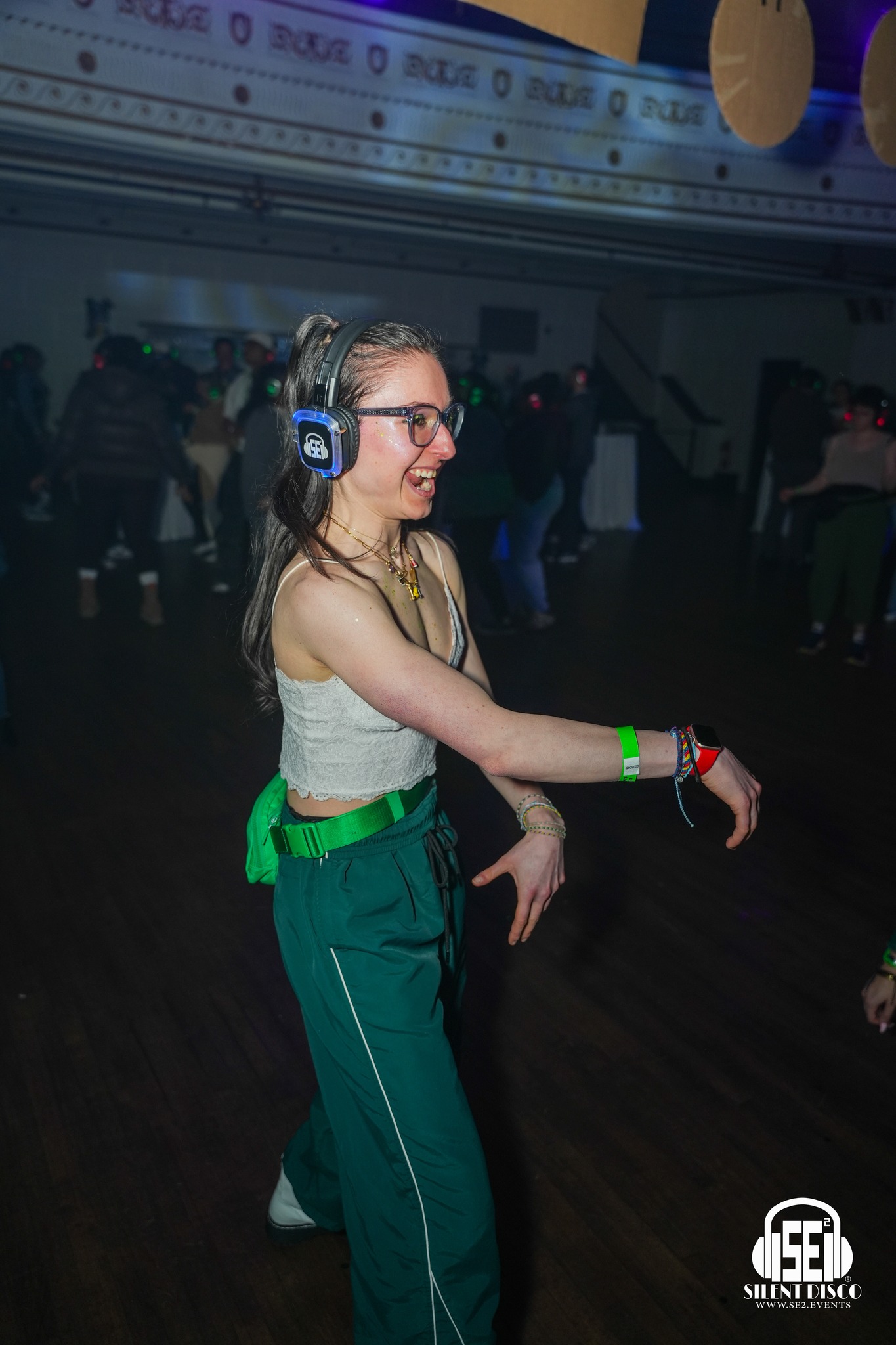 SE2 Silent Disco guests at 500 Pearl in Buffalo.