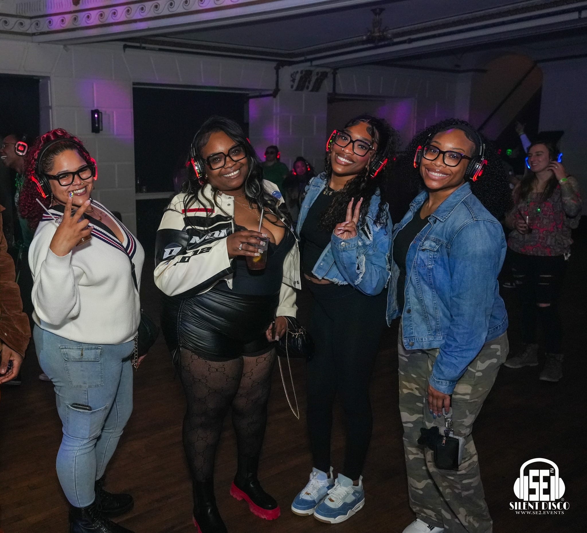 SE2 Silent Disco guests at 500 Pearl in Buffalo.