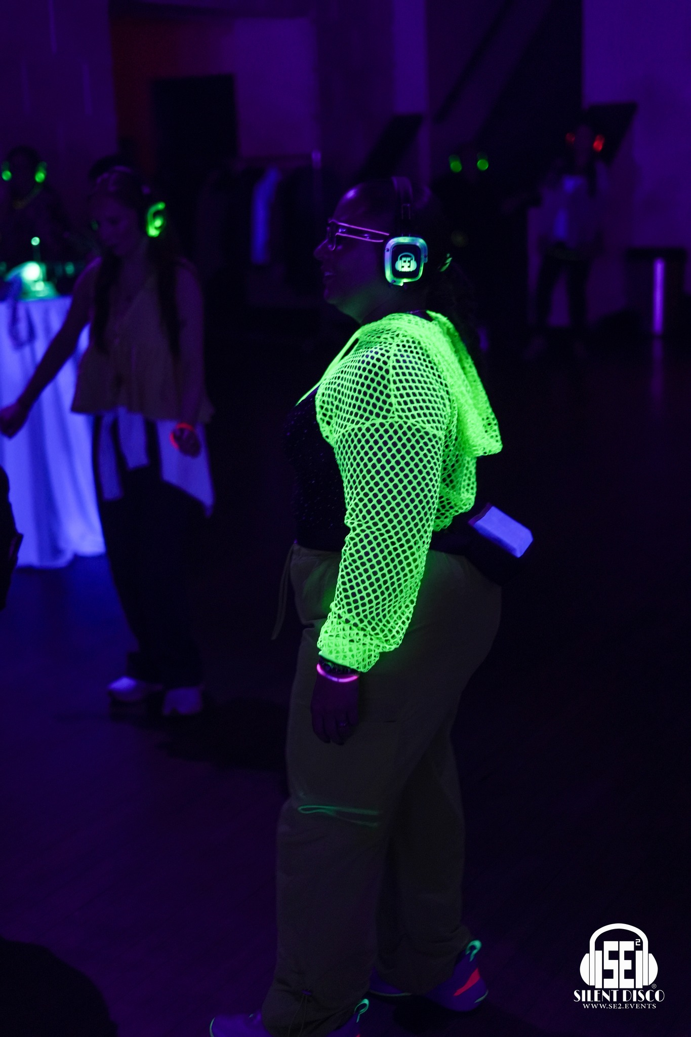 SE2 Silent Disco guests at 500 Pearl in Buffalo.