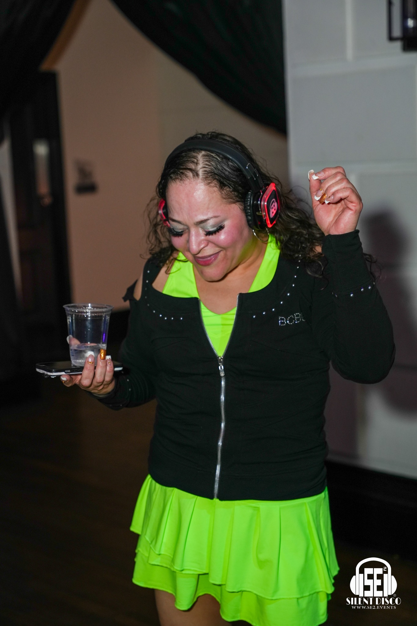 SE2 Silent Disco guests at 500 Pearl in Buffalo.