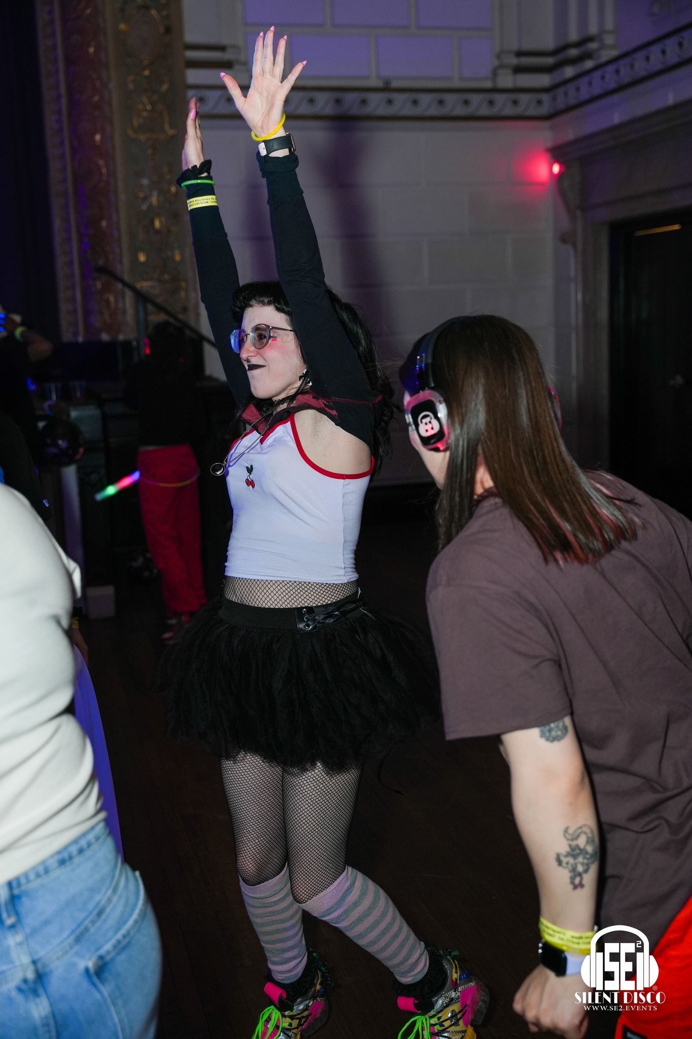 SE2 Silent Disco guests at 500 Pearl in Buffalo.