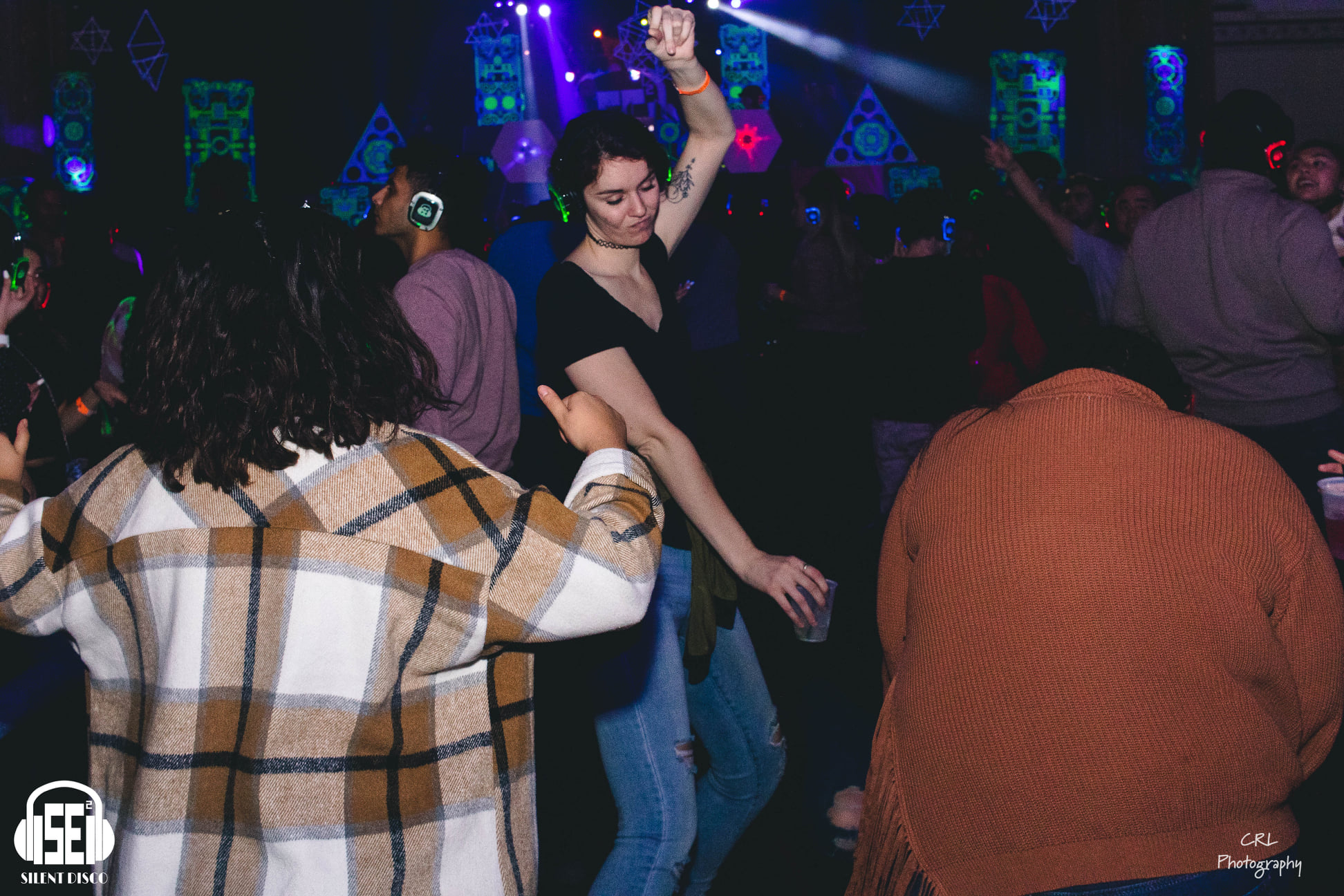 SE2 Silent Disco guests at 500 Pearl in Buffalo.