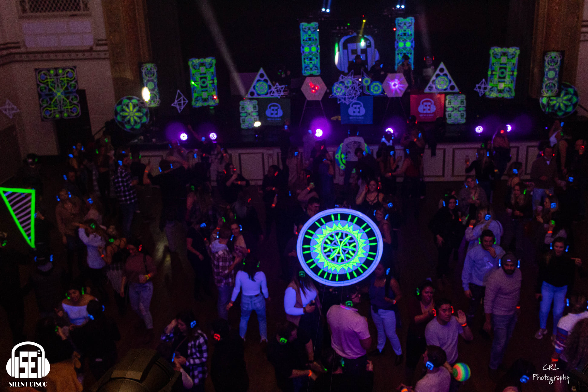 SE2 Silent Disco guests at 500 Pearl in Buffalo.