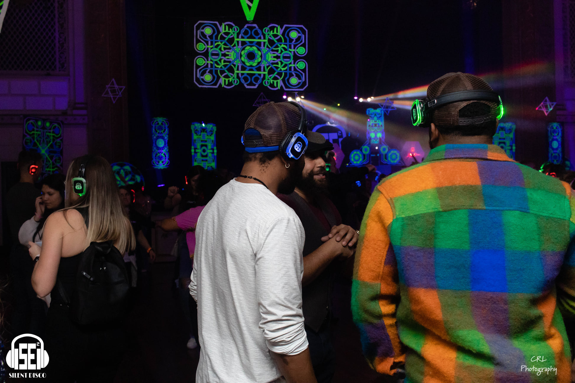 SE2 Silent Disco guests at 500 Pearl in Buffalo.