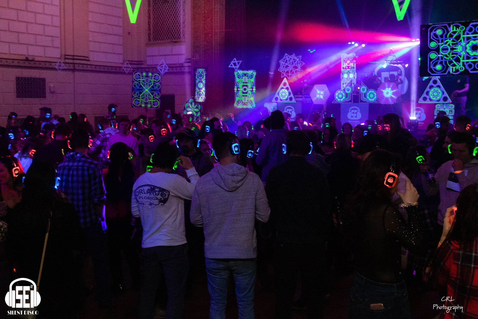 SE2 Silent Disco guests at 500 Pearl in Buffalo.