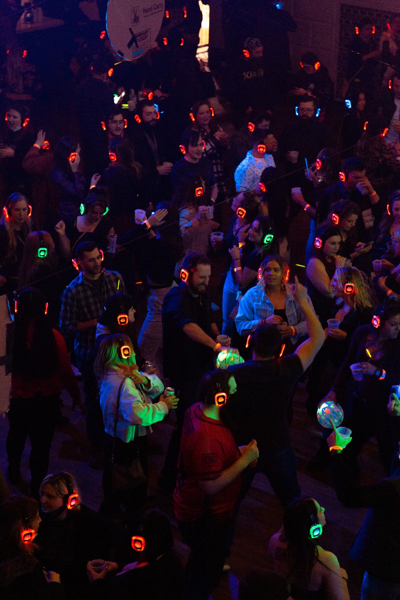 SE2 Silent Disco guests at 500 Pearl in Buffalo.