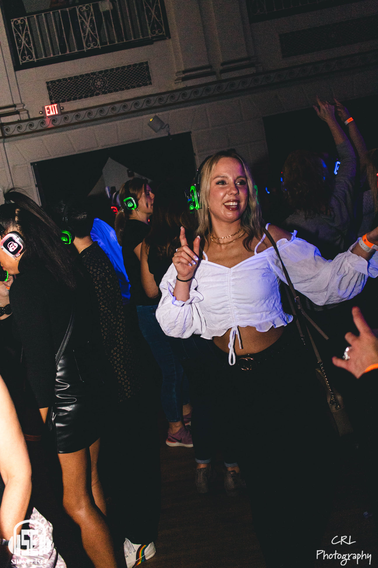 SE2 Silent Disco guests at 500 Pearl in Buffalo.