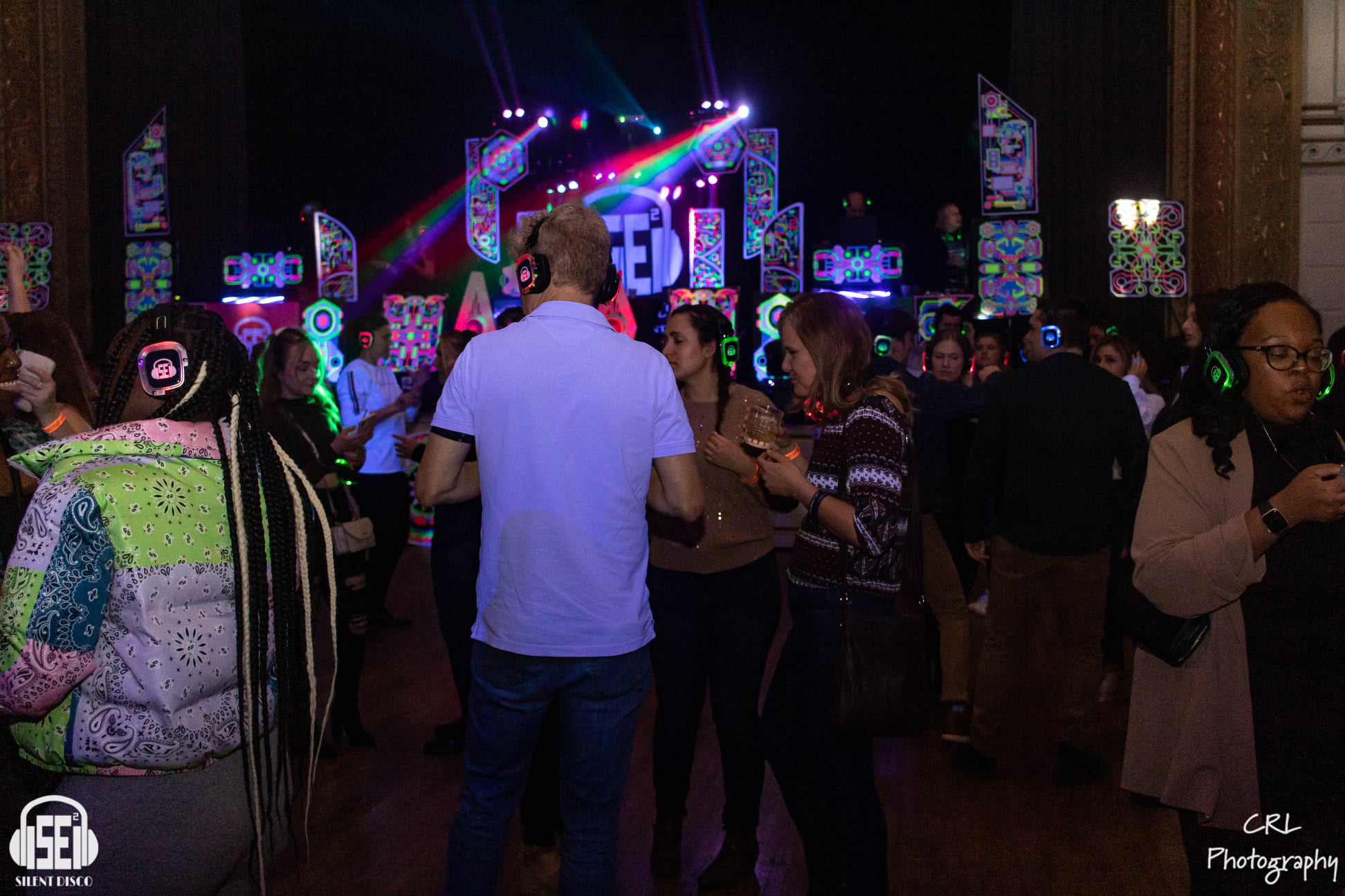 SE2 Silent Disco guests at 500 Pearl in Buffalo.