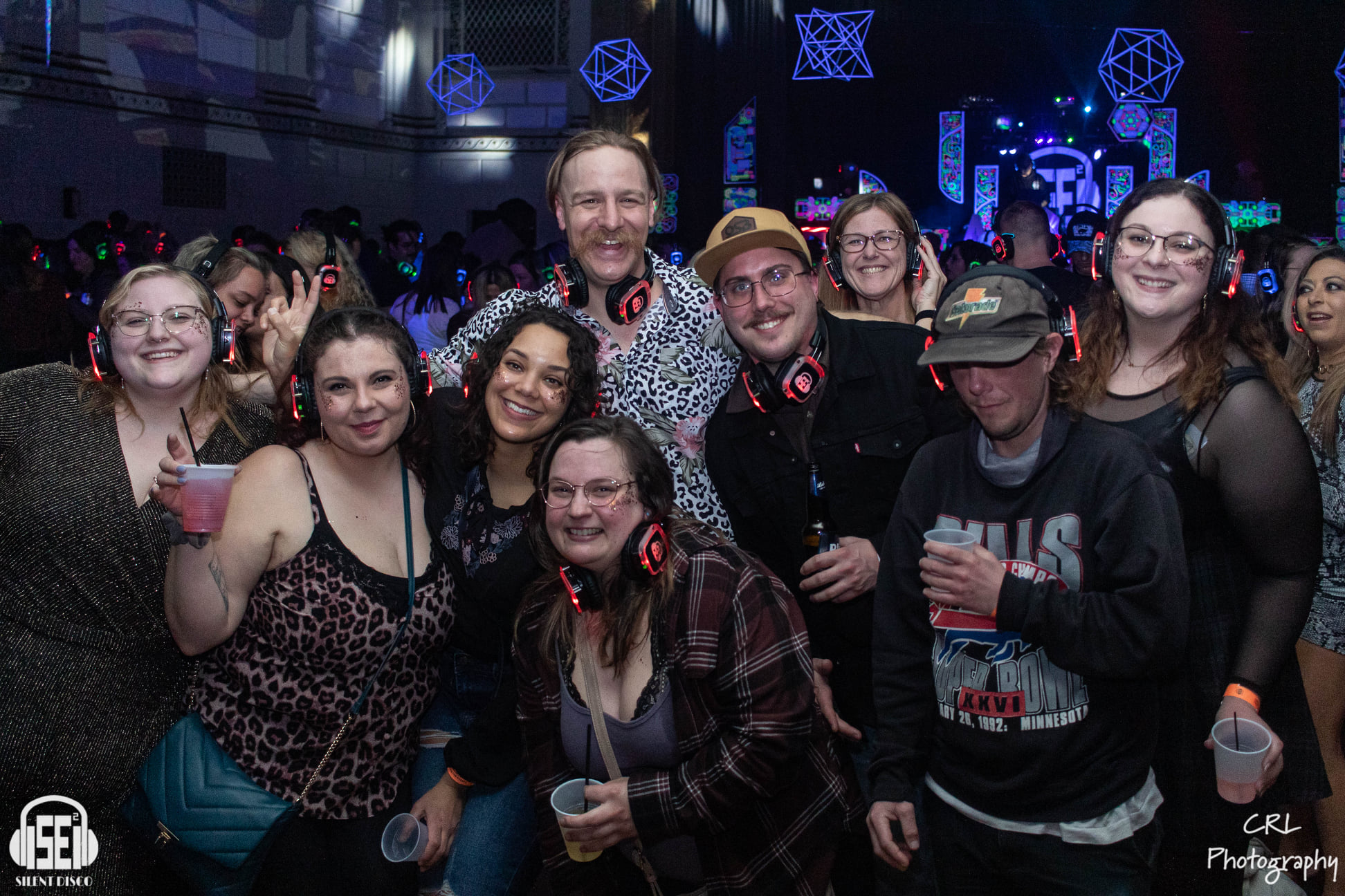 SE2 Silent Disco guests at 500 Pearl in Buffalo.