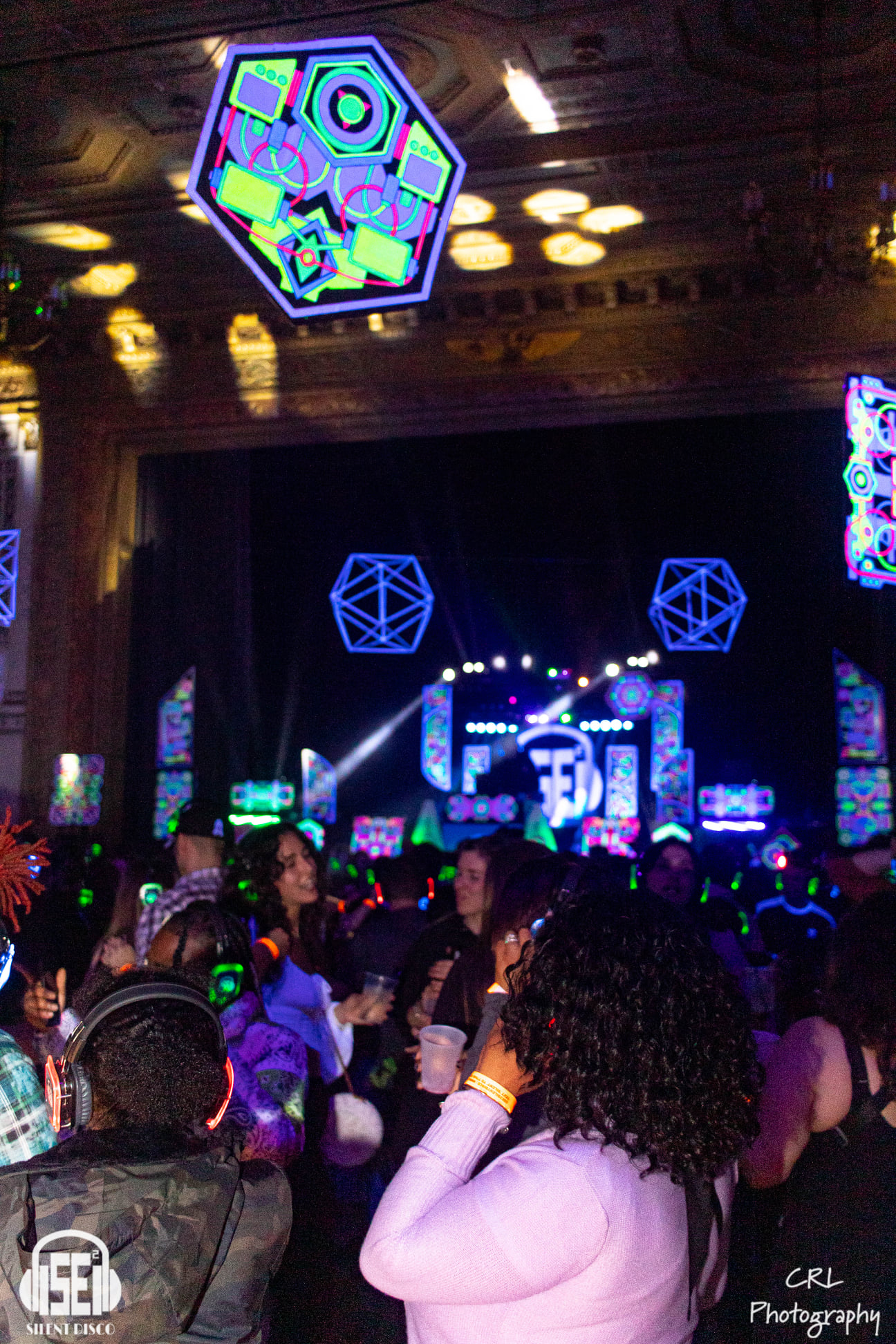 SE2 Silent Disco guests at 500 Pearl in Buffalo.