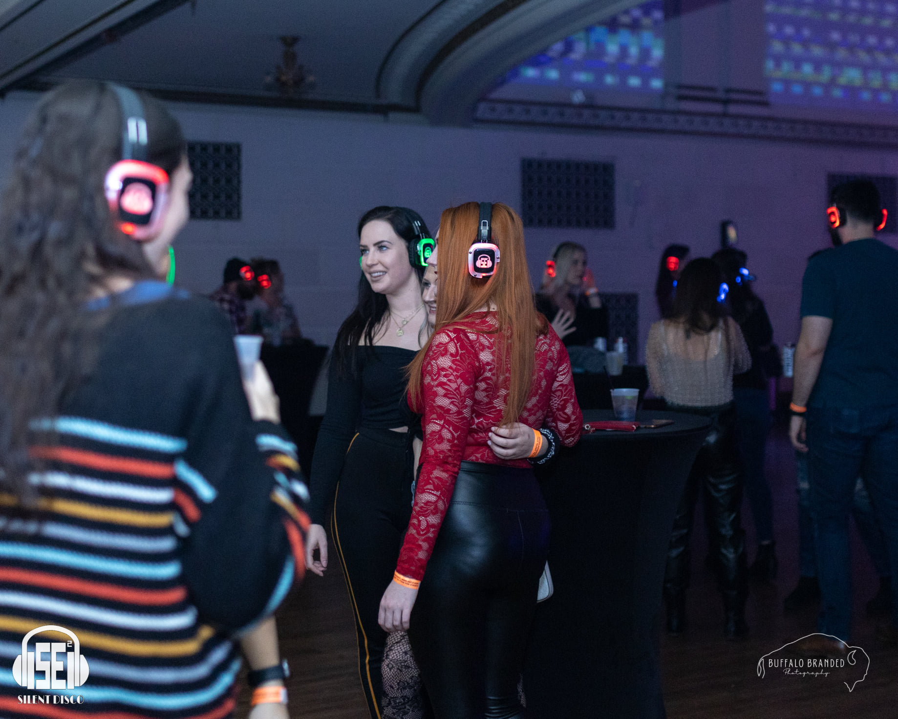 SE2 Silent Disco guests at 500 Pearl in Buffalo.