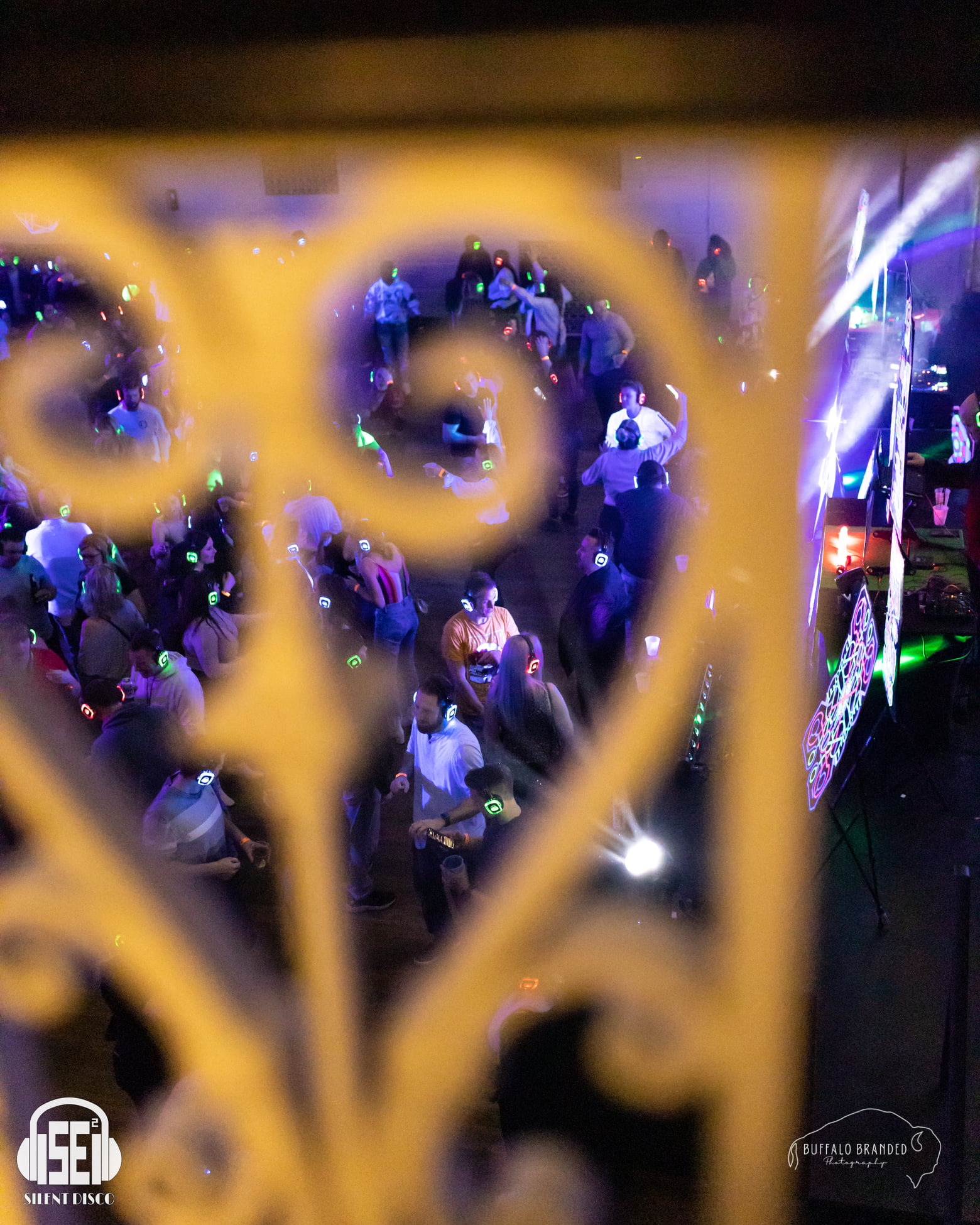 SE2 Silent Disco guests at 500 Pearl in Buffalo.