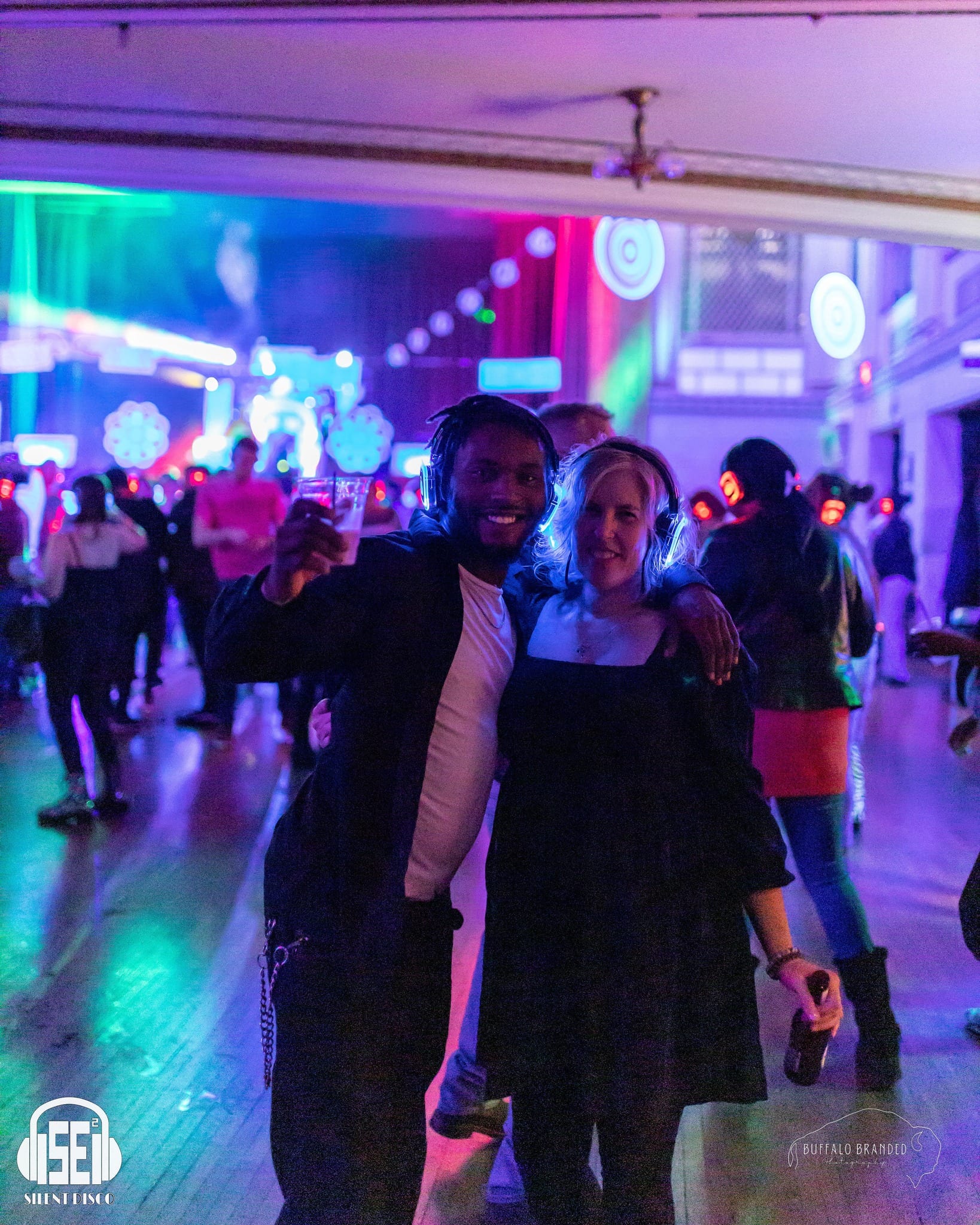 SE2 Silent Disco guests at 500 Pearl in Buffalo.