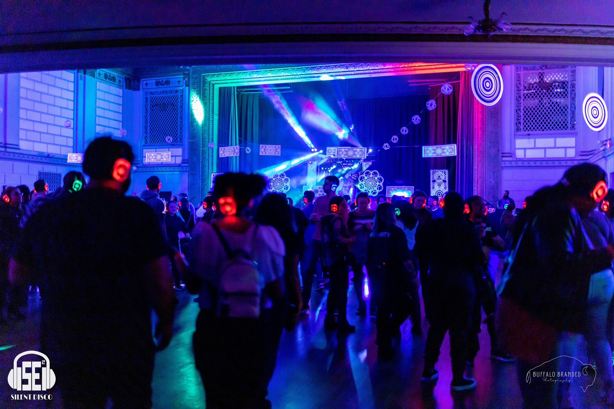 SE2 Silent Disco guests at 500 Pearl in Buffalo.