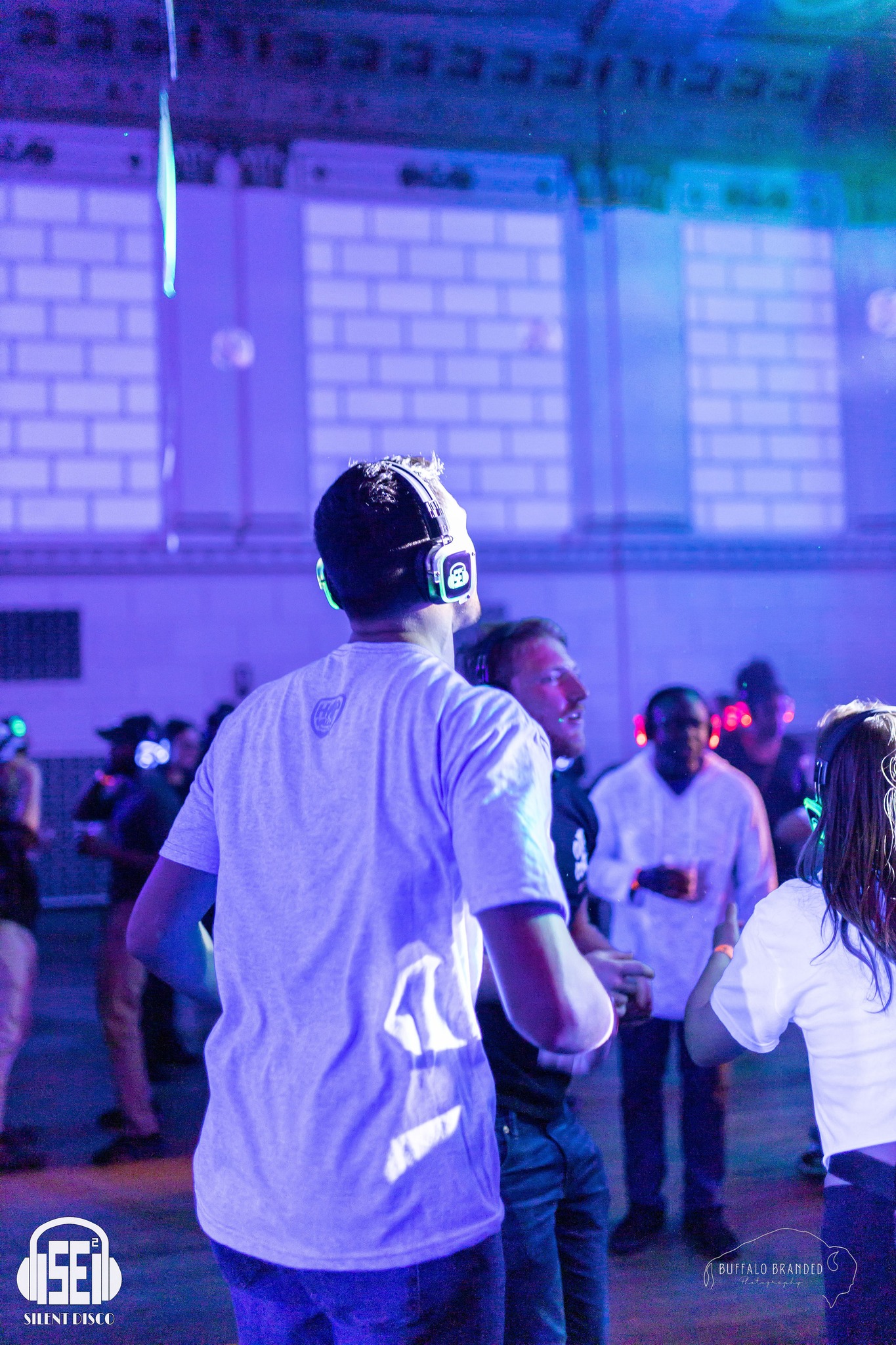 SE2 Silent Disco guests at 500 Pearl in Buffalo.