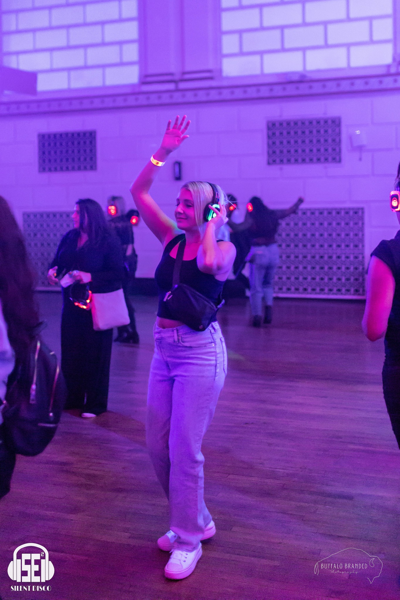 SE2 Silent Disco guests at 500 Pearl in Buffalo.