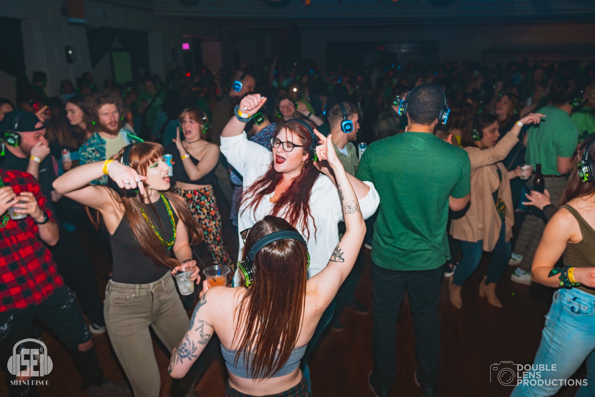 SE2 Silent Disco guests at 500 Pearl in Buffalo.