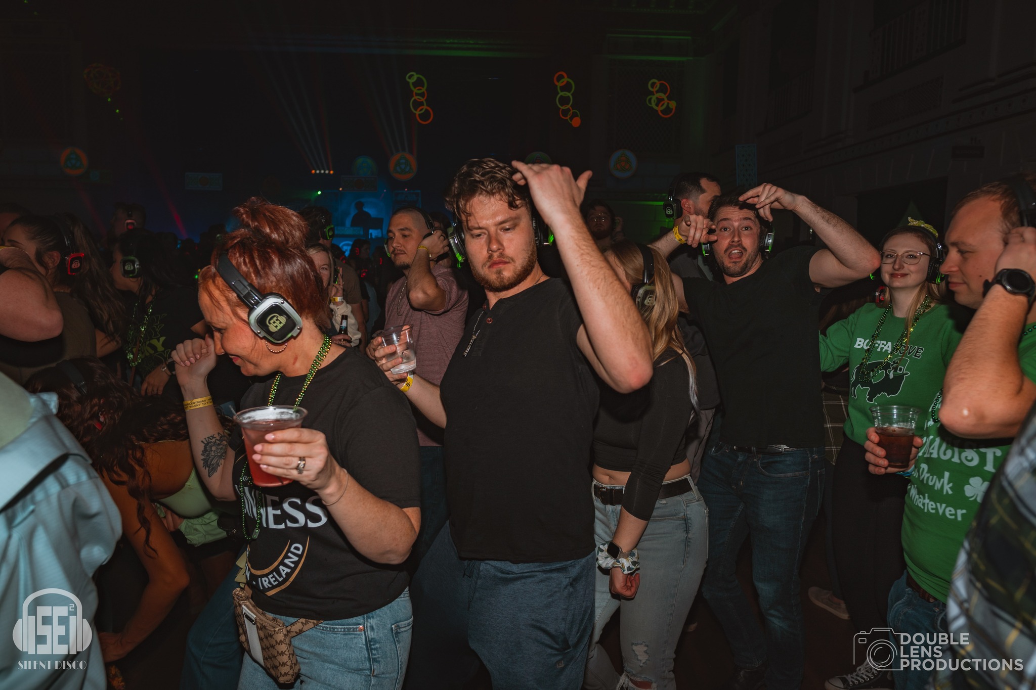 SE2 Silent Disco guests at 500 Pearl in Buffalo.