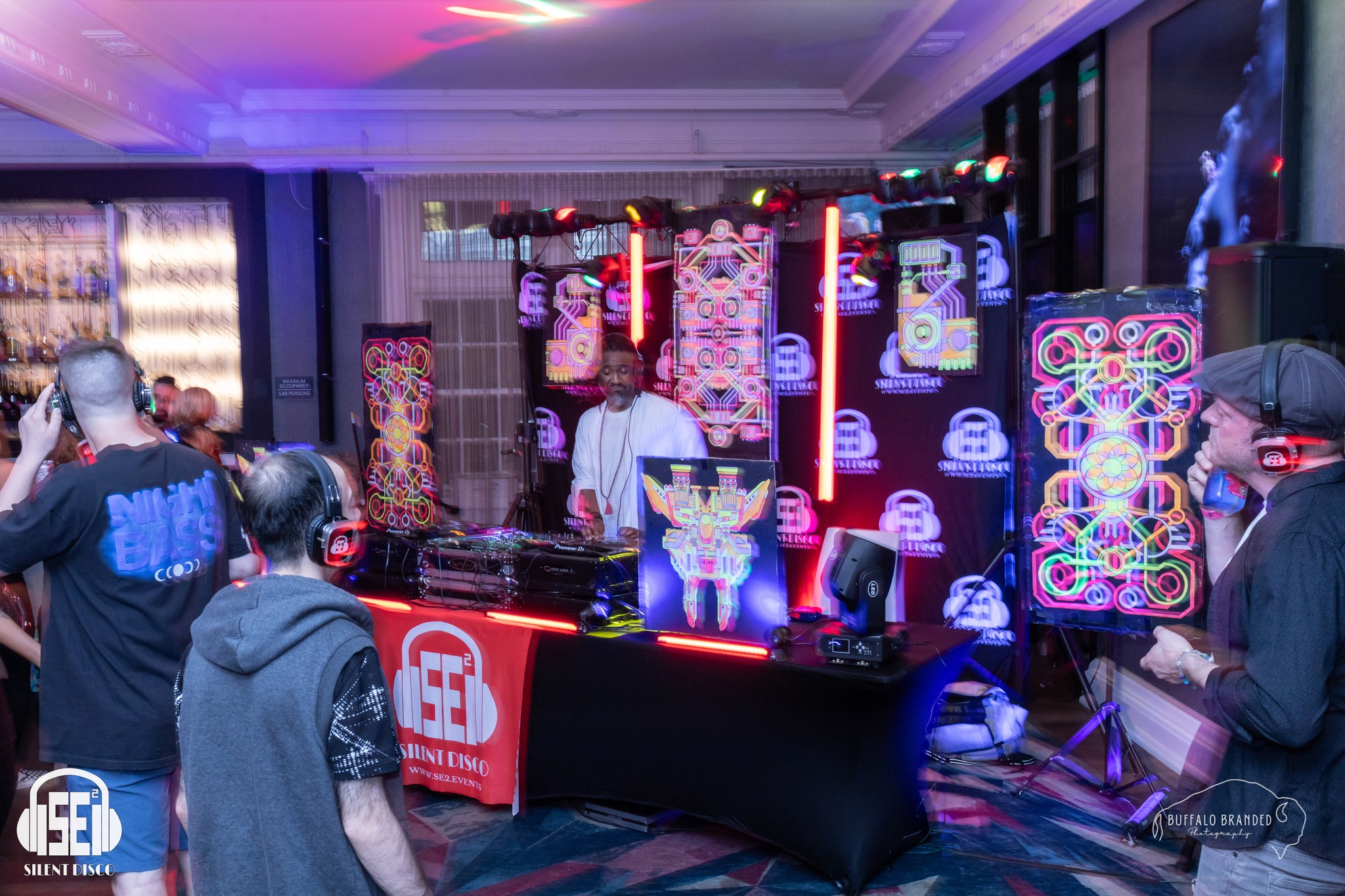 SE2 Silent Disco guests at 500 Pearl in Buffalo.