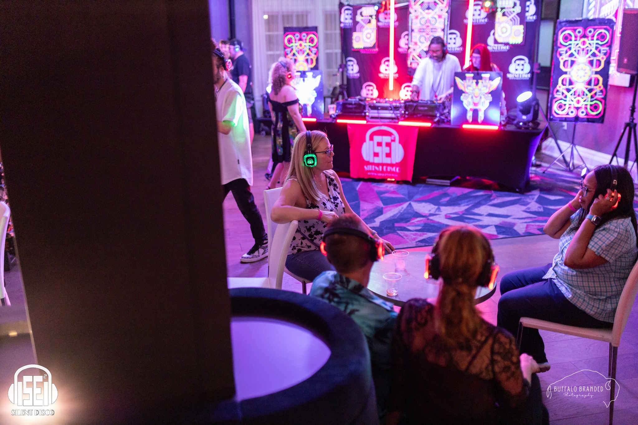 SE2 Silent Disco guests at 500 Pearl in Buffalo.