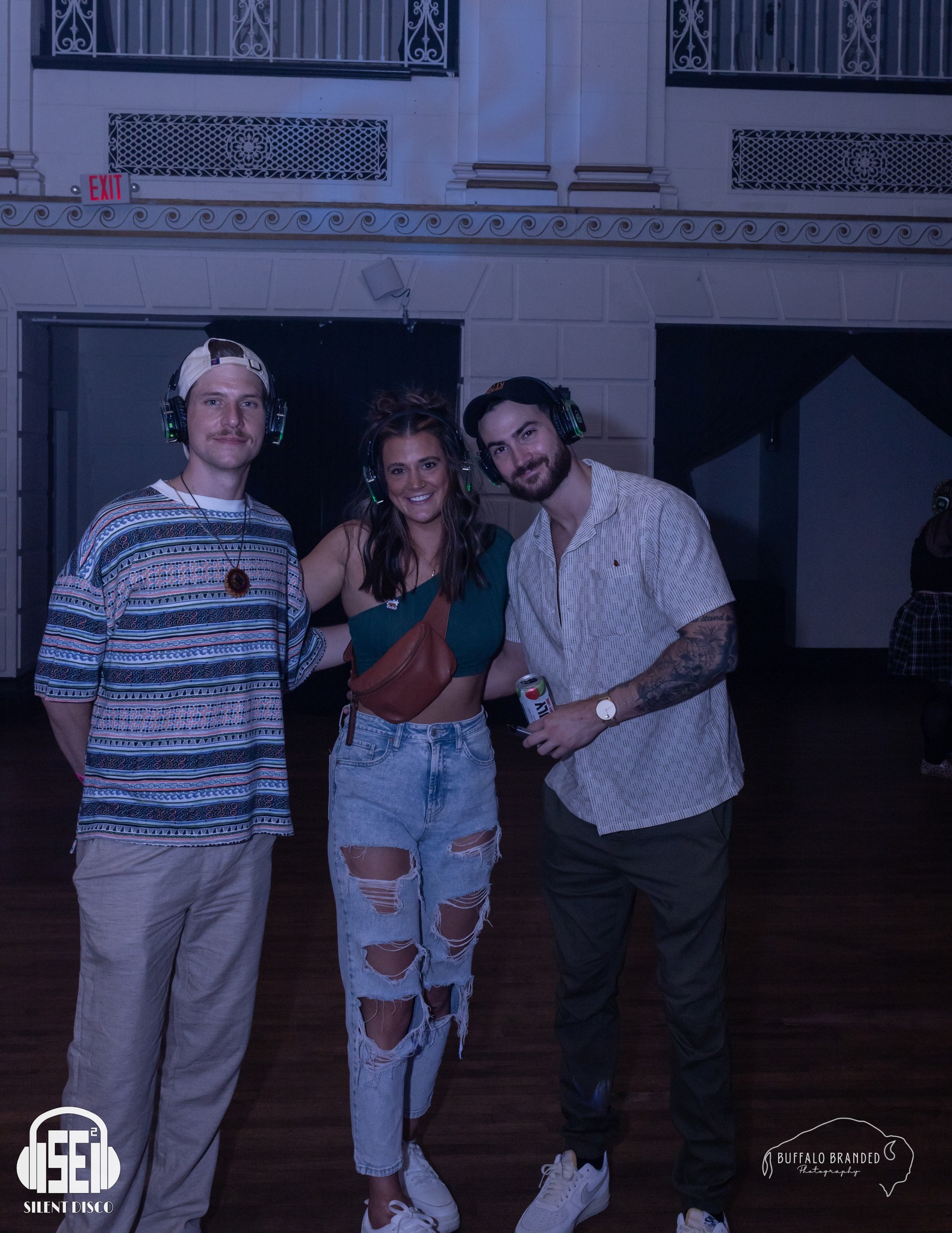 SE2 Silent Disco guests at 500 Pearl in Buffalo.