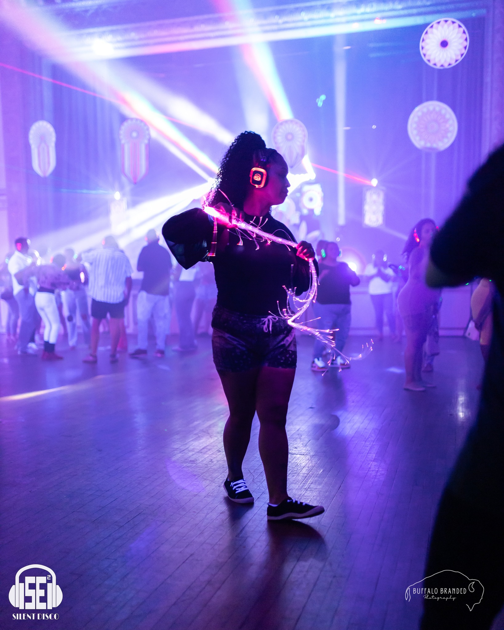 SE2 Silent Disco guests at 500 Pearl in Buffalo.