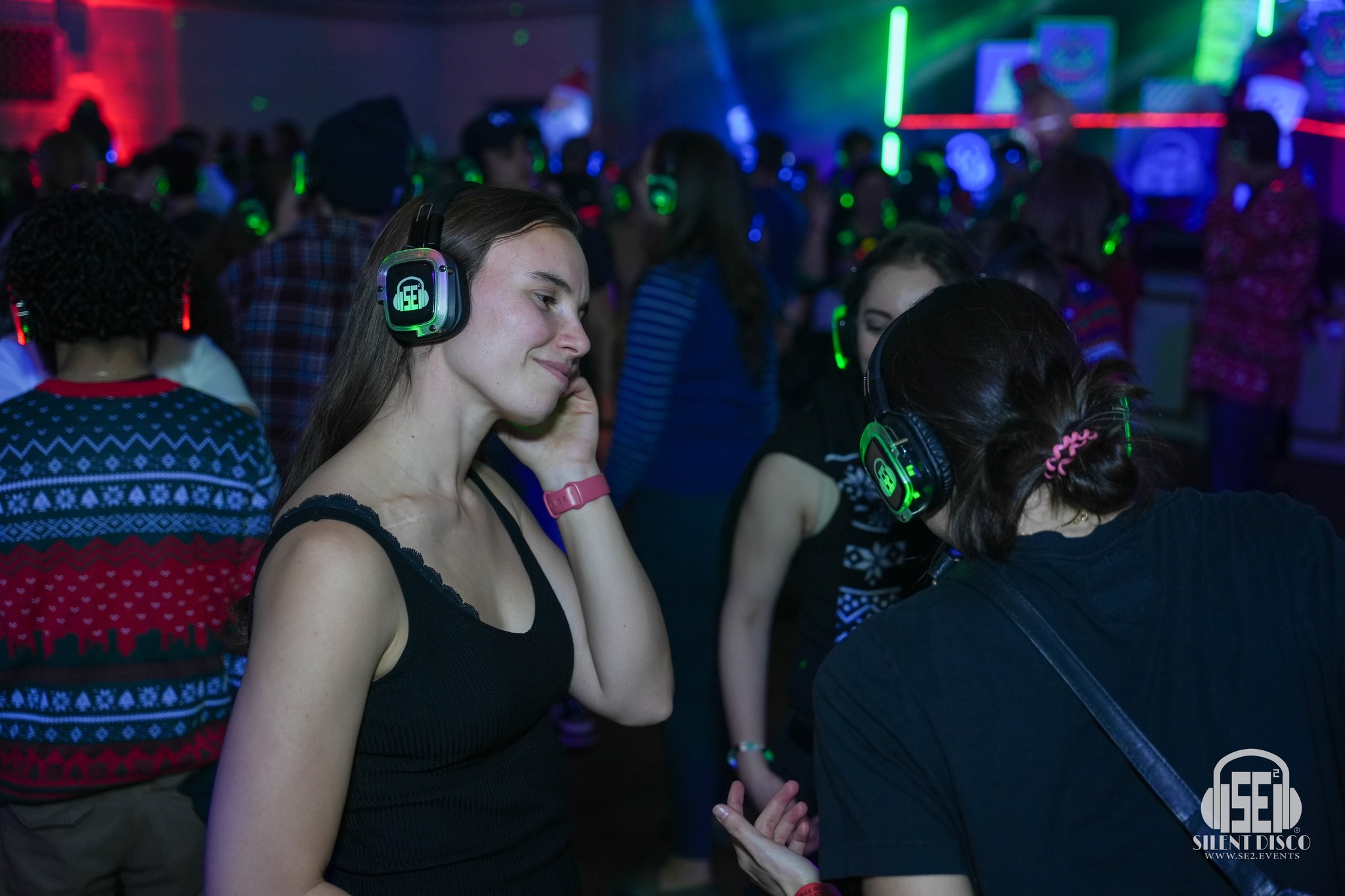 SE2 Silent Disco guests at 500 Pearl in Buffalo.