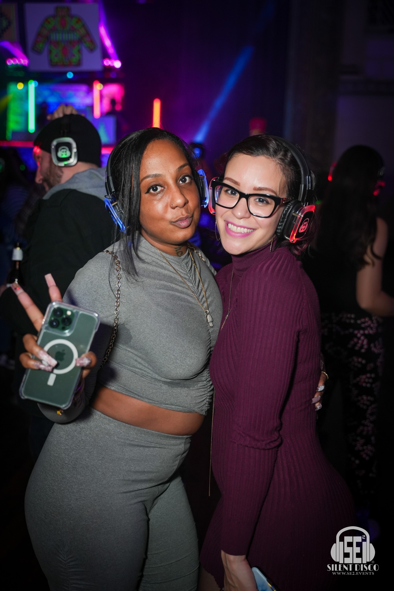 SE2 Silent Disco guests at 500 Pearl in Buffalo.