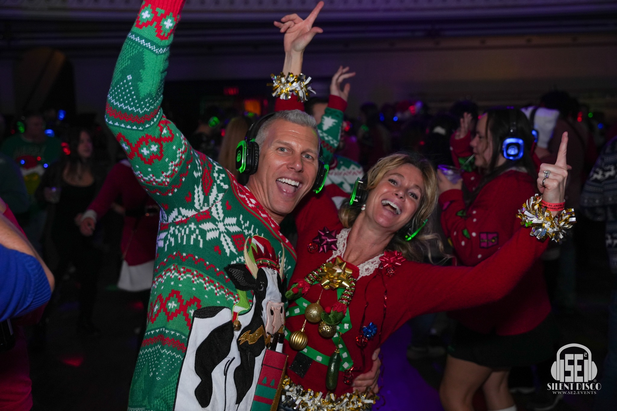 SE2 Silent Disco guests at 500 Pearl in Buffalo.