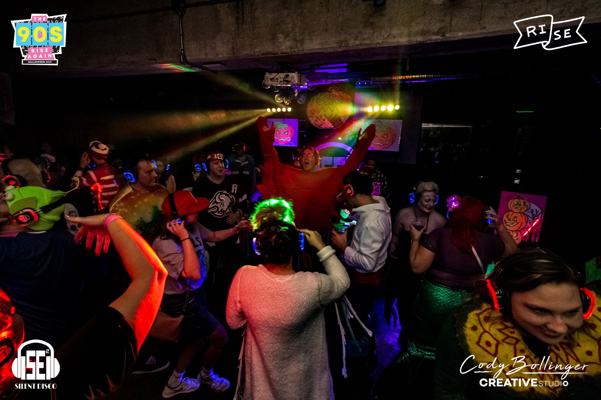 SE2 Silent Disco public event event photo from 90s Rise Again Halloween - Buffalo NY - 10/26/19.