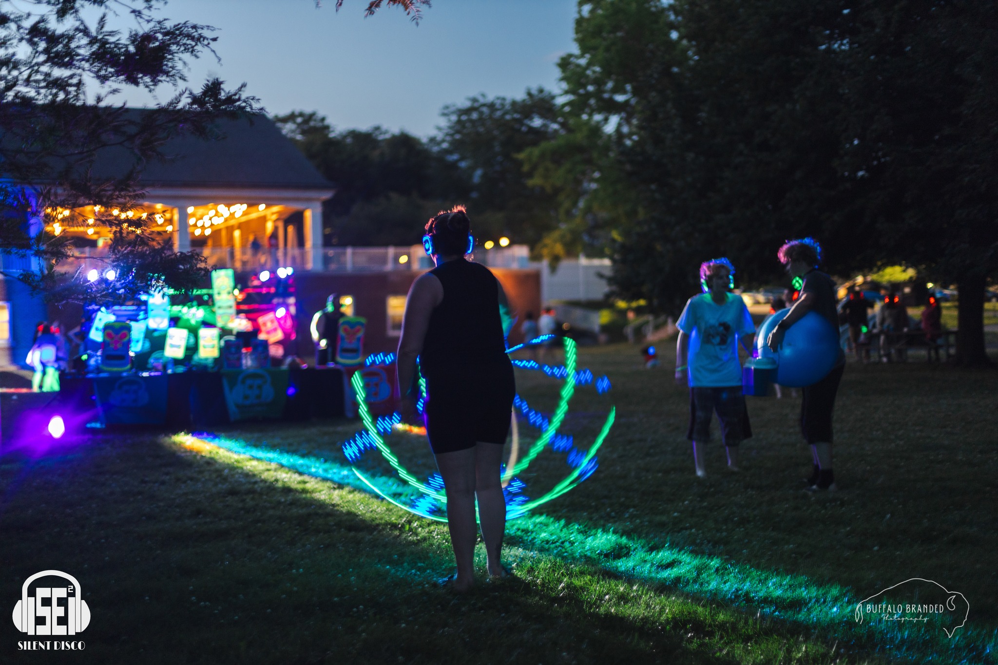 SE2 Silent Disco guests at Beaver Island Beach in Grand Island.