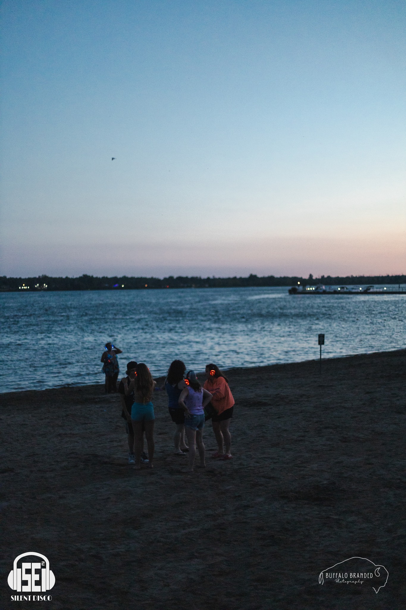 SE2 Silent Disco guests at Beaver Island Beach in Grand Island.