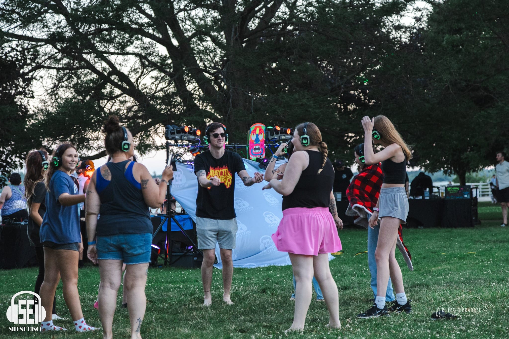 SE2 Silent Disco guests at Beaver Island Beach in Grand Island.