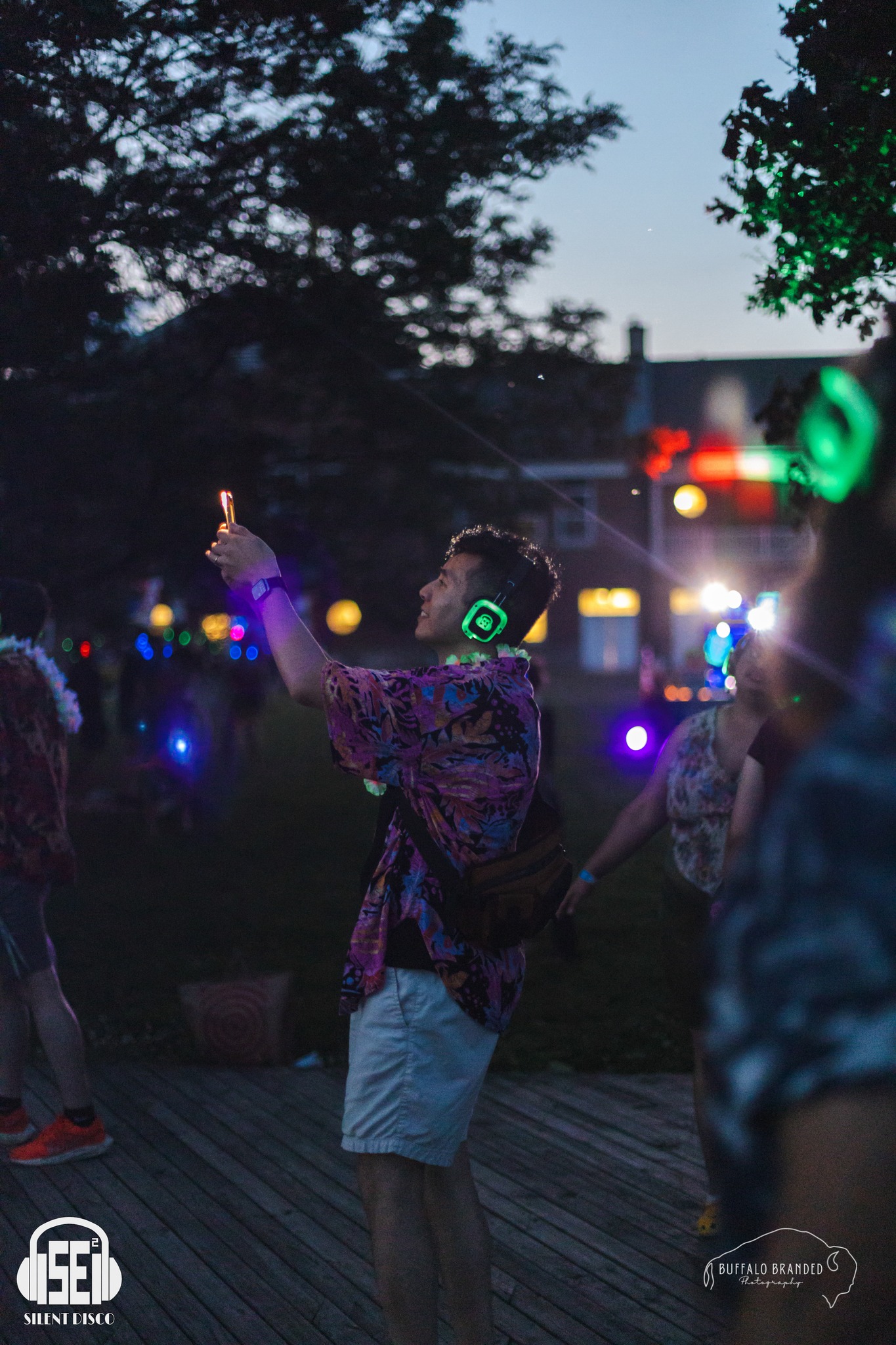 SE2 Silent Disco guests at Beaver Island Beach in Grand Island.