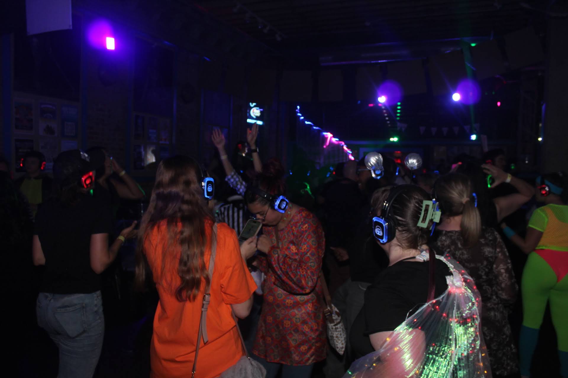 SE2 Silent Disco guests at Buffalo Iron Works in Buffalo.